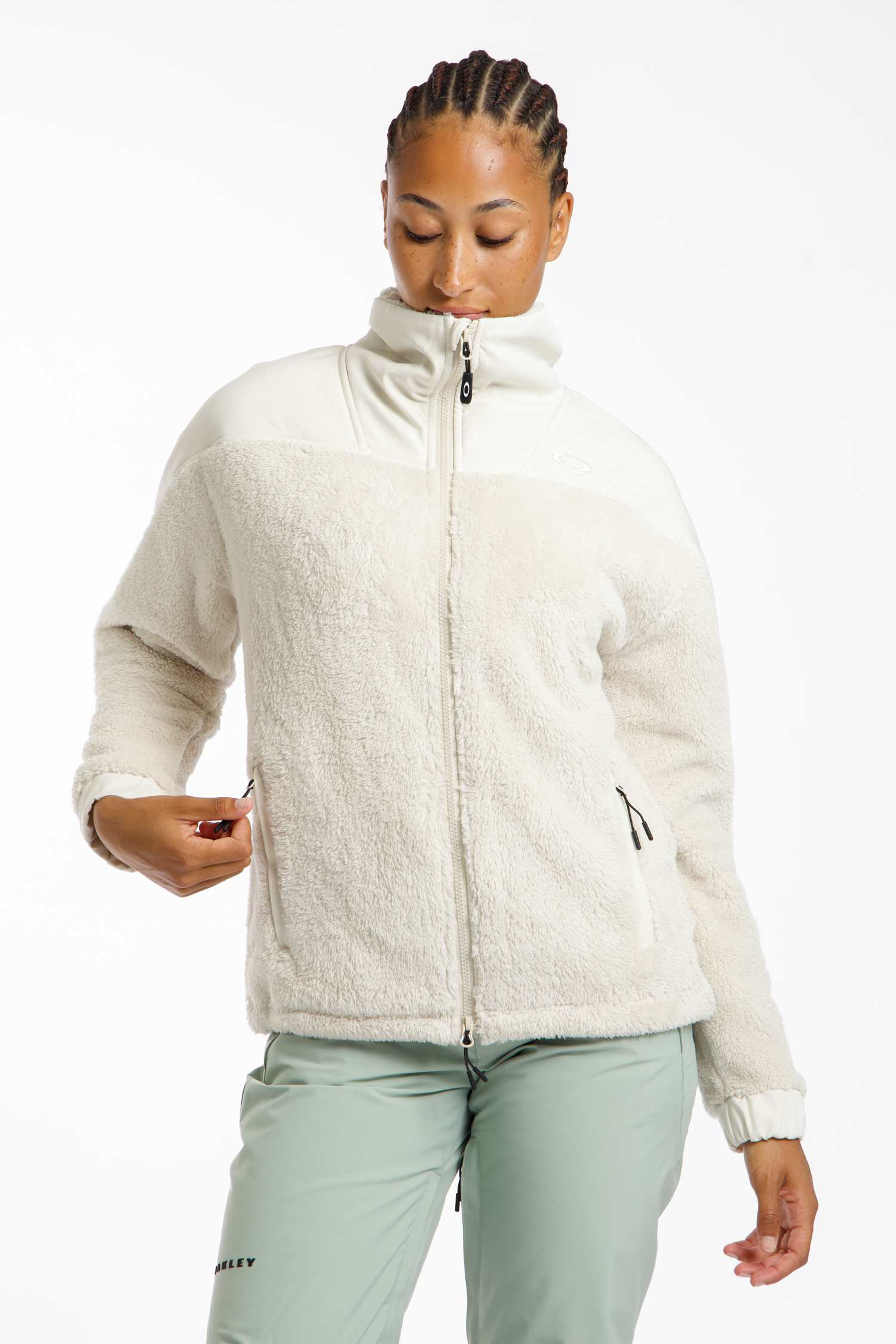 Image of Oakley Mountain Fire Sherpa Damen Midlayer Weiss, Damen, Größe: XL