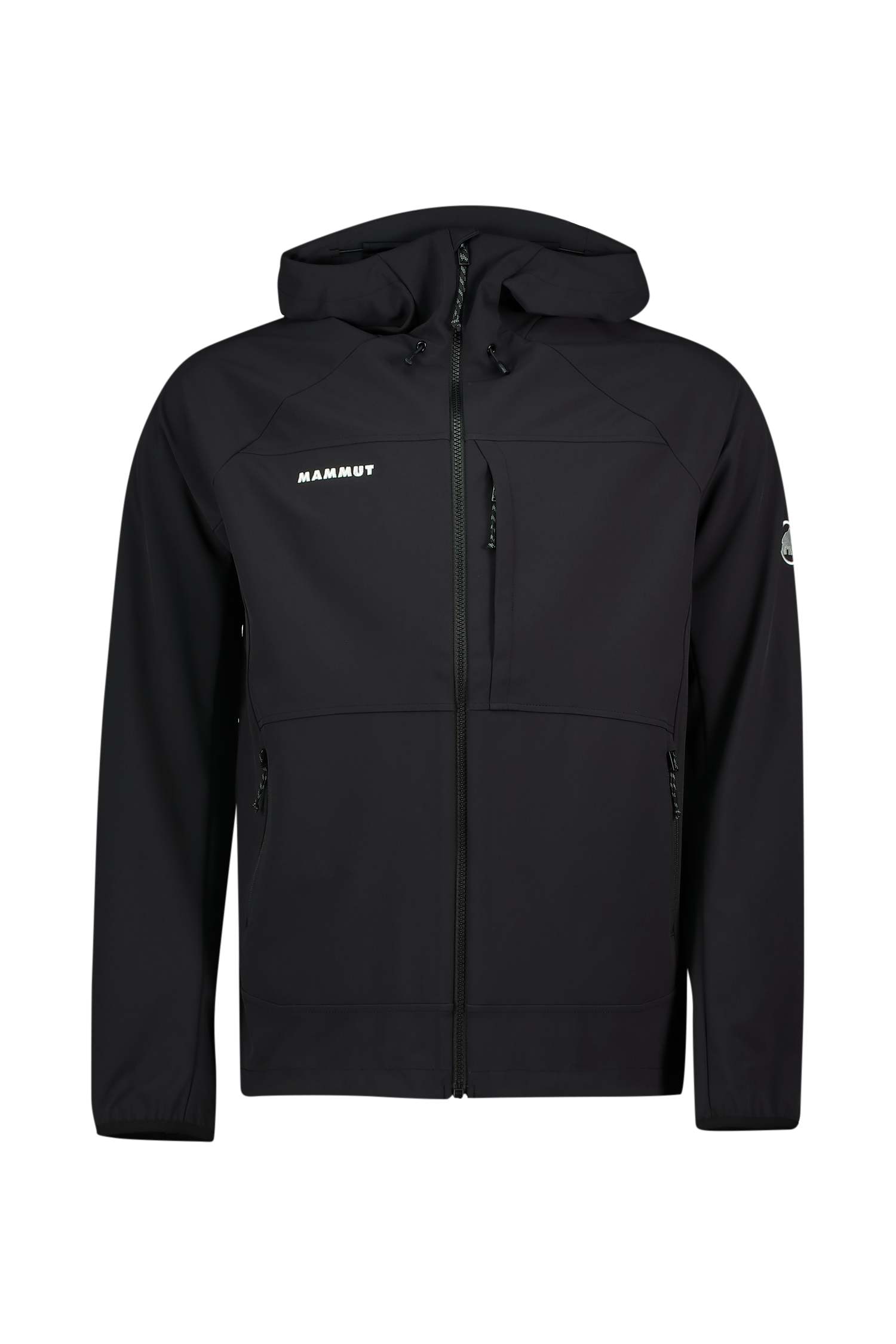 Image of MAMMUT Ultimate Comfort Hooded Herren Softshelljacke Schwarz, Herren, Größe: L