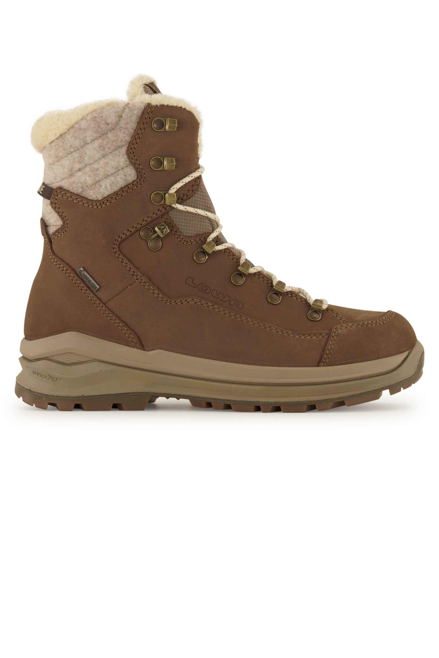 LOWA Renegade Evo Ice 2 Gore-Tex® Damen Winterboot Beige, Damen, Größe: 3 1/2