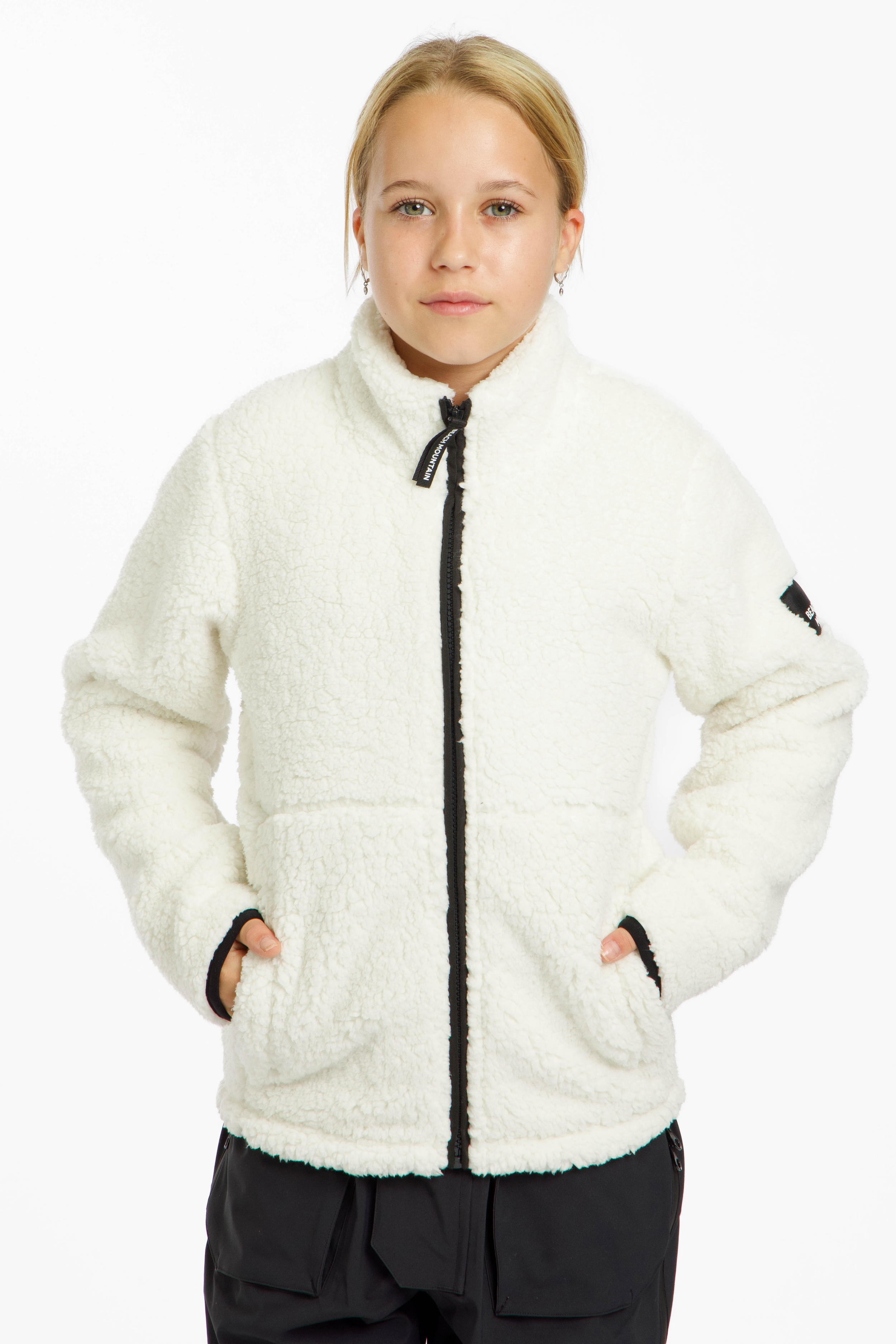 BEACH MOUNTAIN Sherpa Mädchen Midlayer Weiss, , Größe: 128