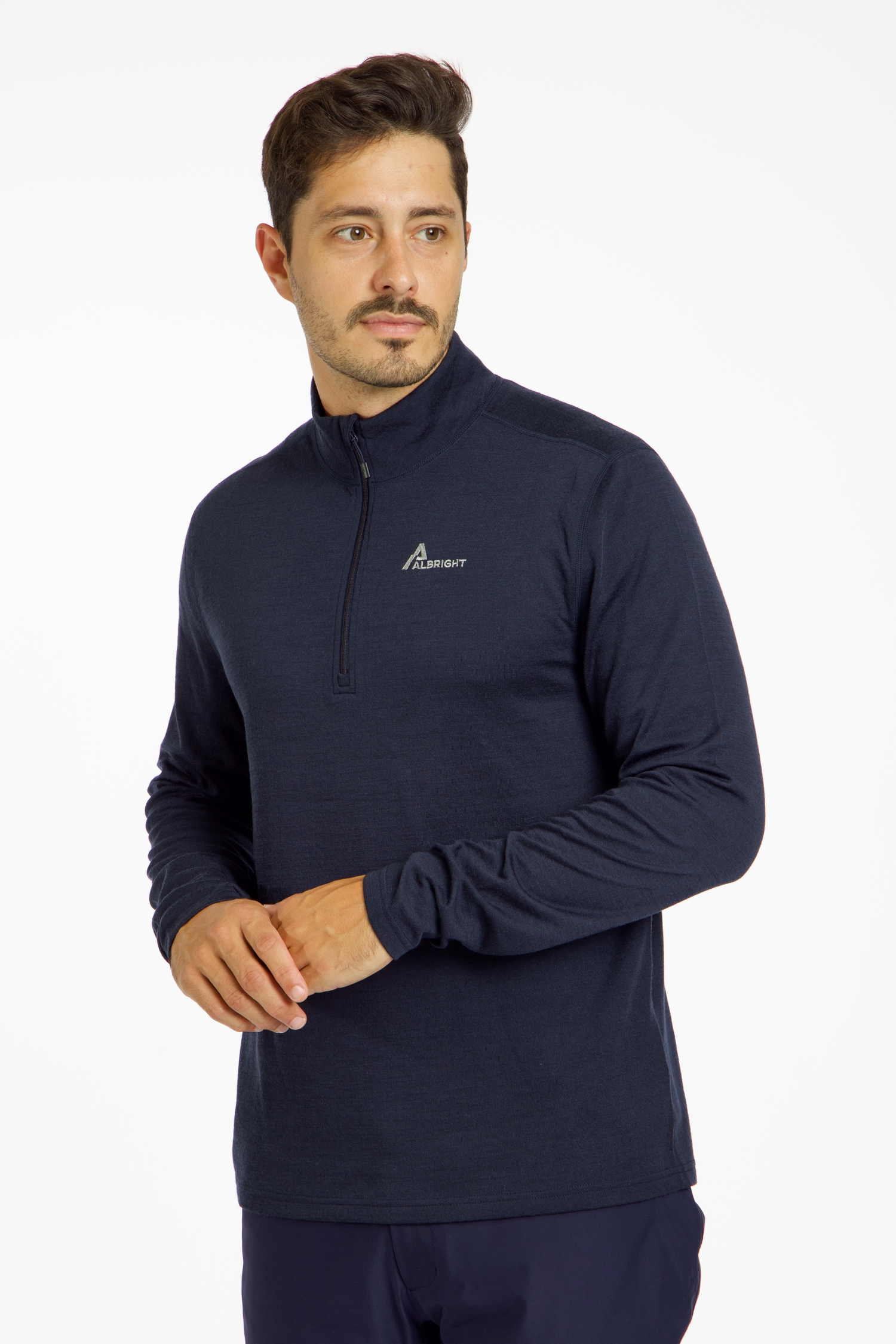 Image of ALBRIGHT St. Anton Wool Herren Midlayer Blau, Herren, Größe: XXL