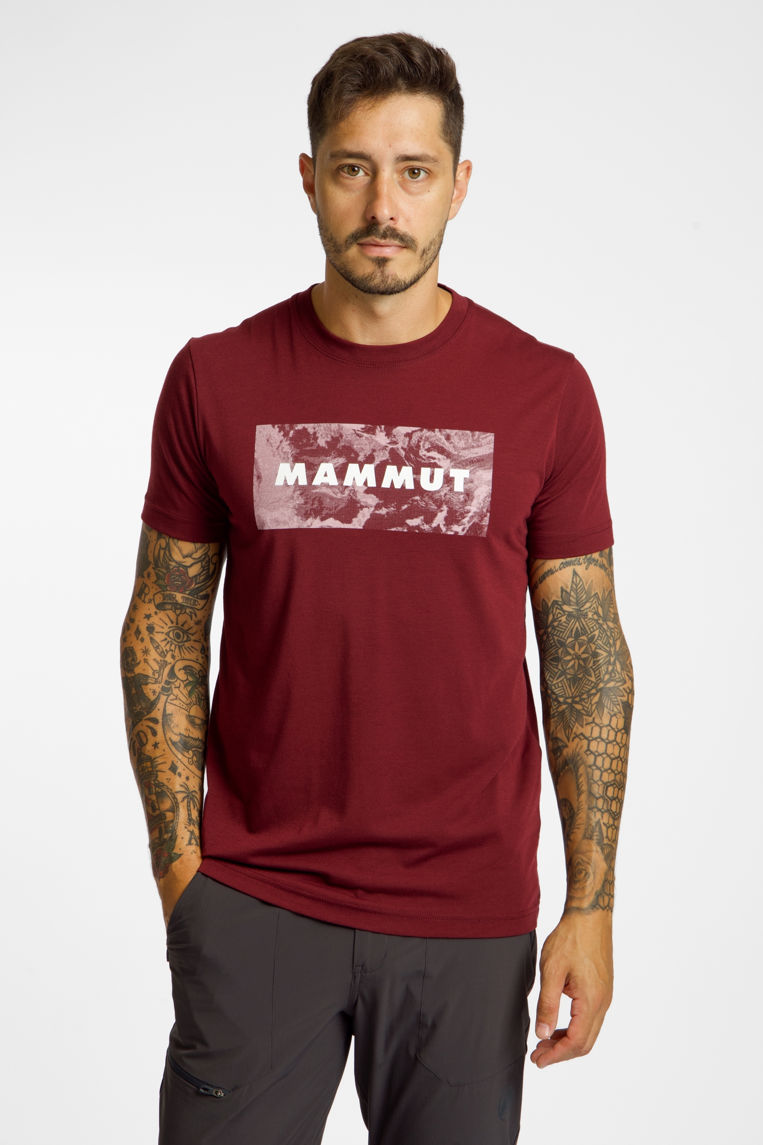 MAMMUT Trovat Logo Herren T-Shirt Rot, Herren, Größe: S