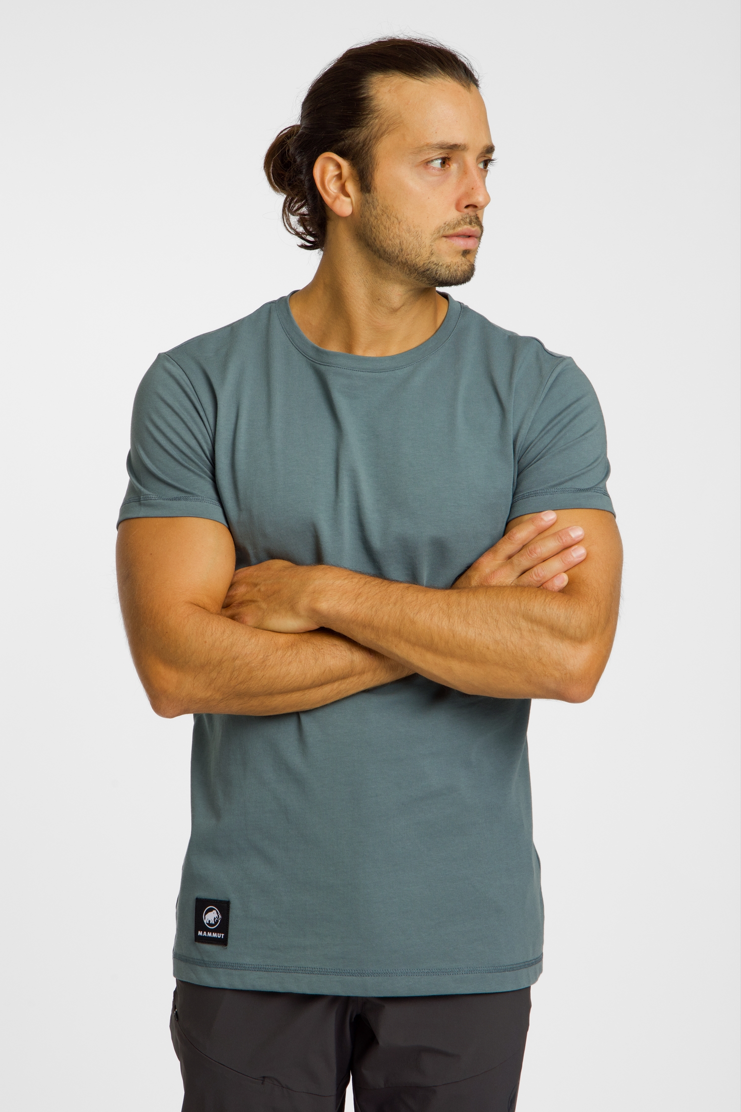 Image of MAMMUT Massone Patch Herren T-Shirt Grau, Herren, Größe: L