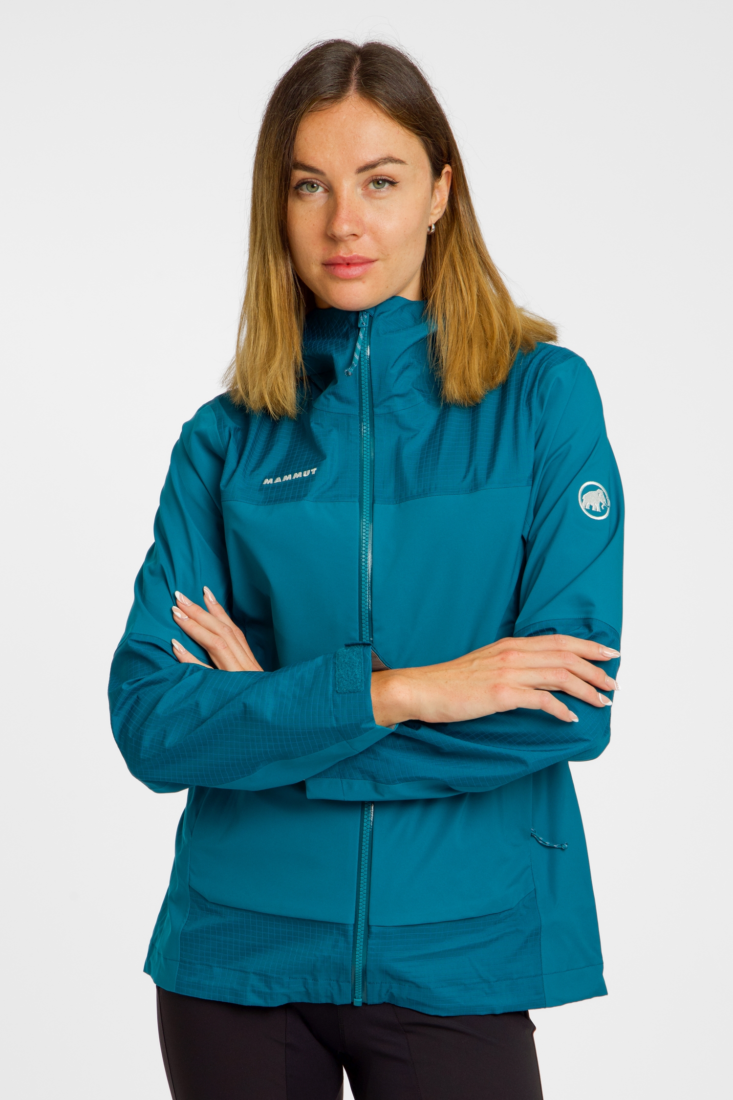Image of MAMMUT Ducan Guide Hooded Damen Outdoorjacke Türkis, Damen, Größe: L