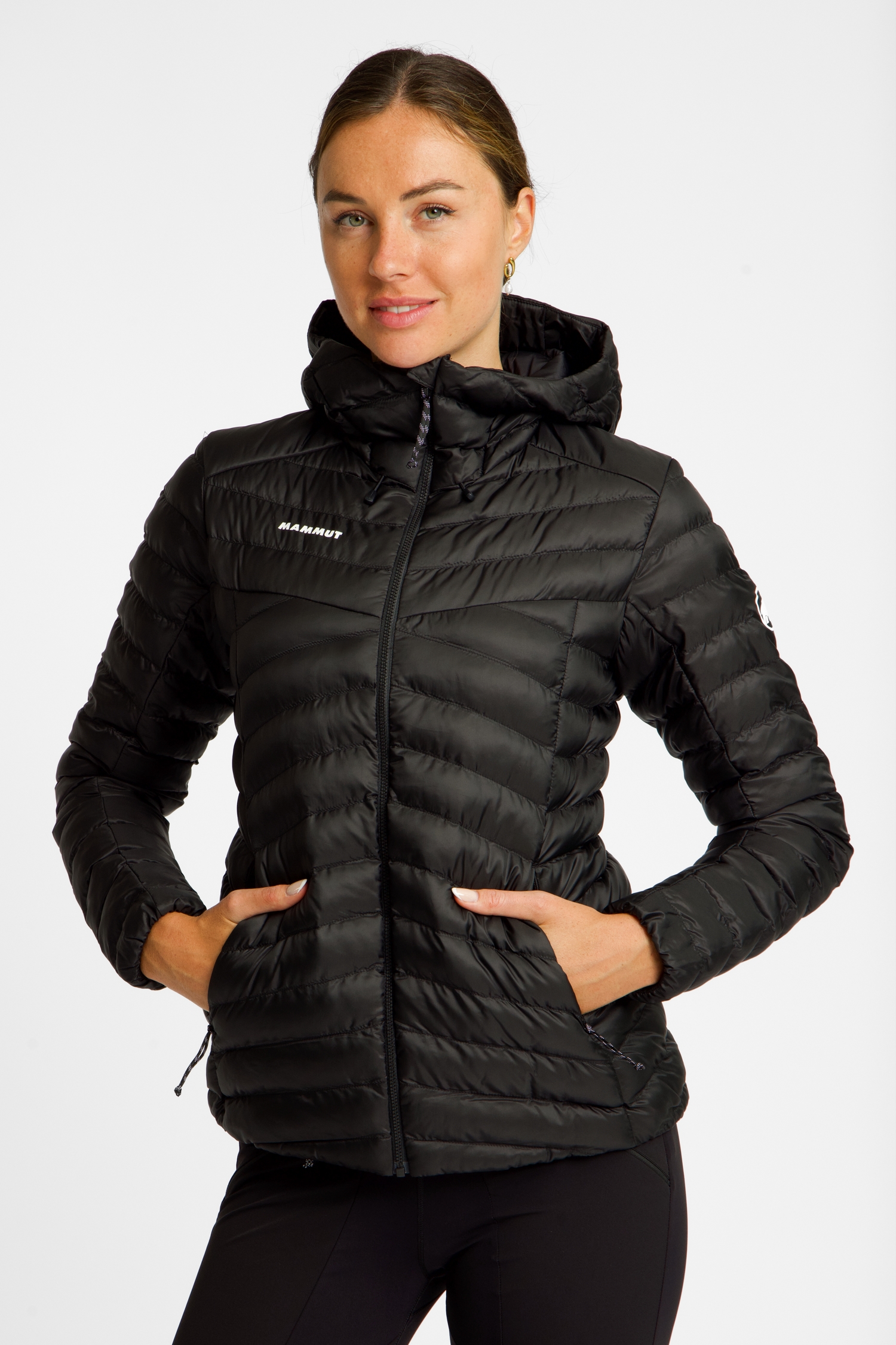 Image of MAMMUT Albula Hooded Damen Steppjacke Schwarz, Damen, Größe: L