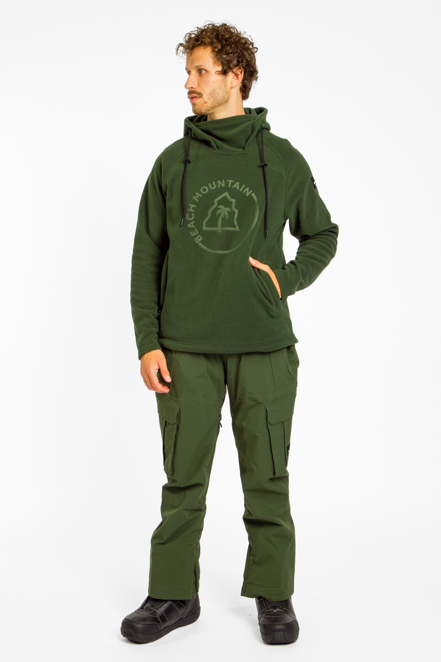 BEACH MOUNTAIN Herren Snowboardhose Grün, Herren, Größe: XS