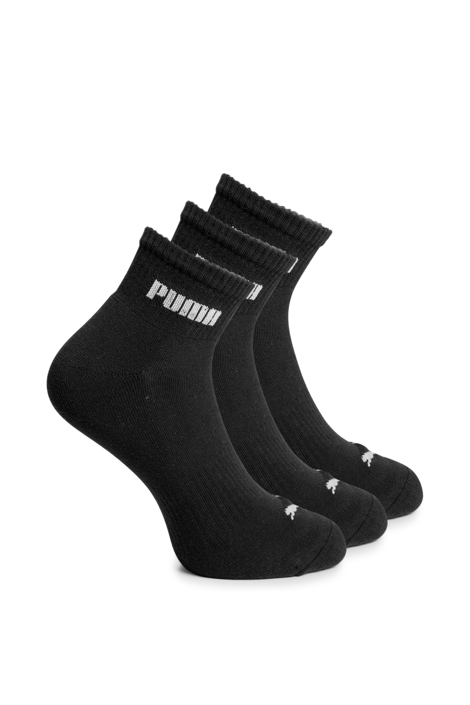 Image of PUMA 3-Pack Cushioned Next Quarter 35-46 Socken Schwarz, Herren, Größe: I
