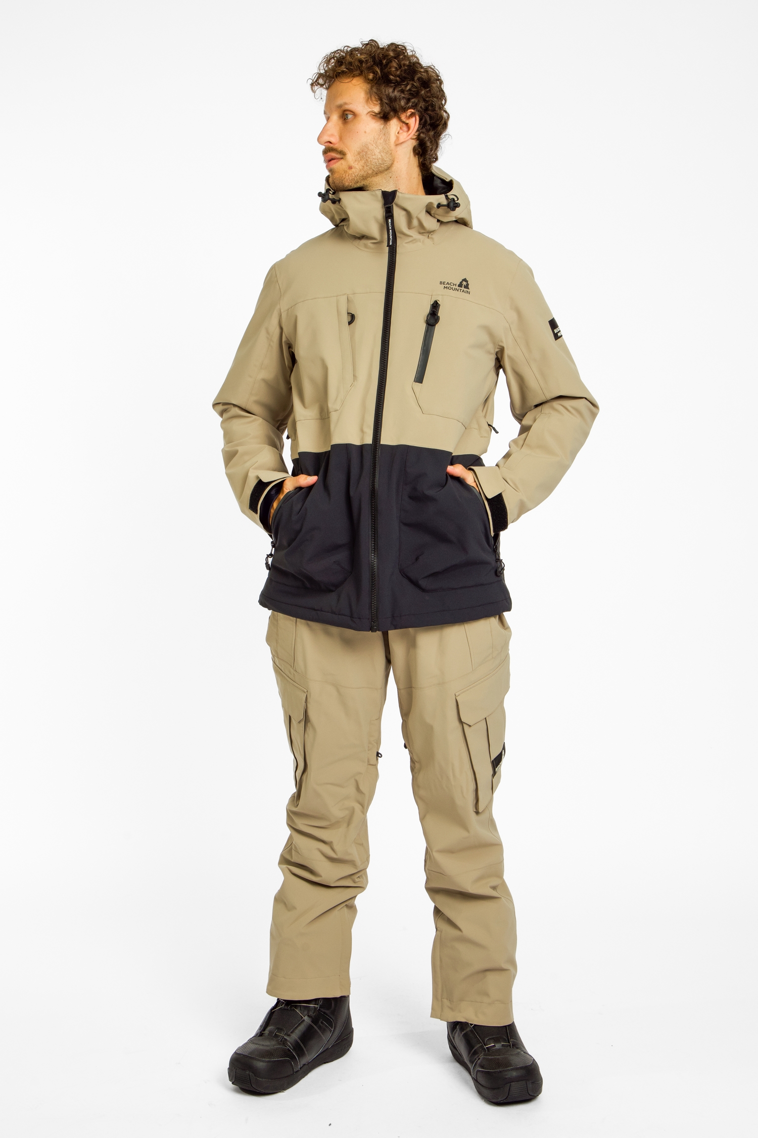 Image of BEACH MOUNTAIN Herren Snowboardhose Beige, Herren, Größe: XXL