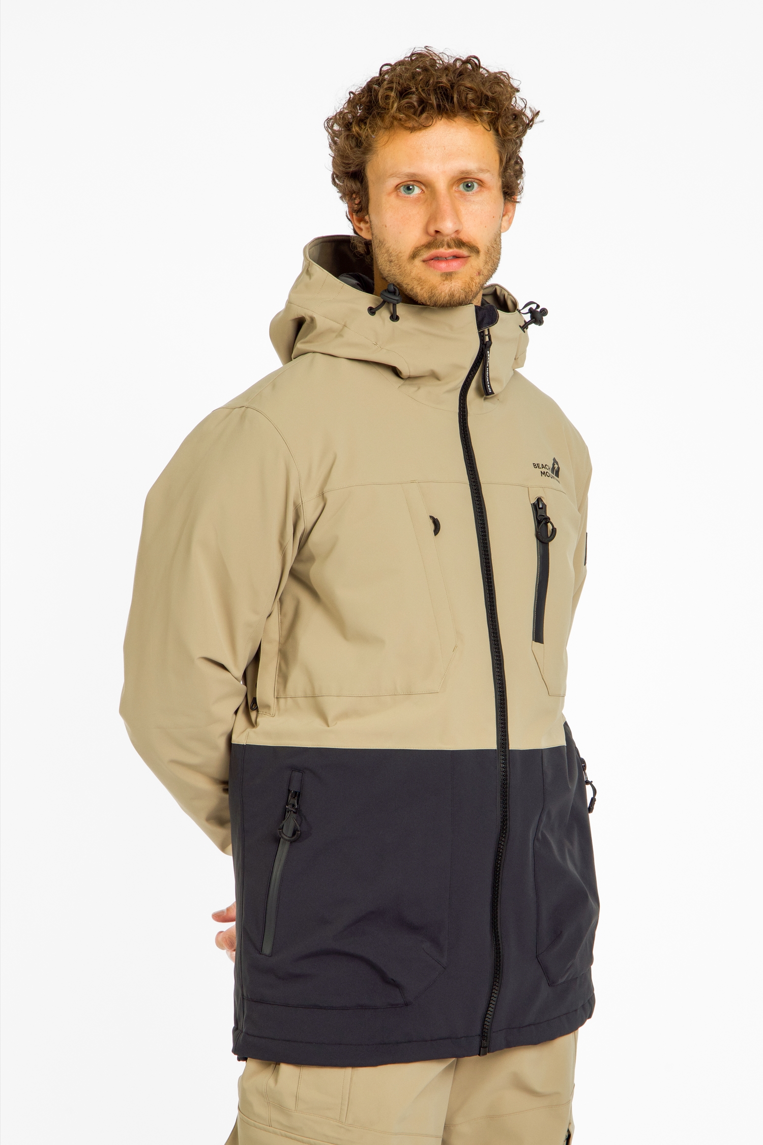 Image of BEACH MOUNTAIN Herren Snowboardjacke Beige, Herren, Größe: XL