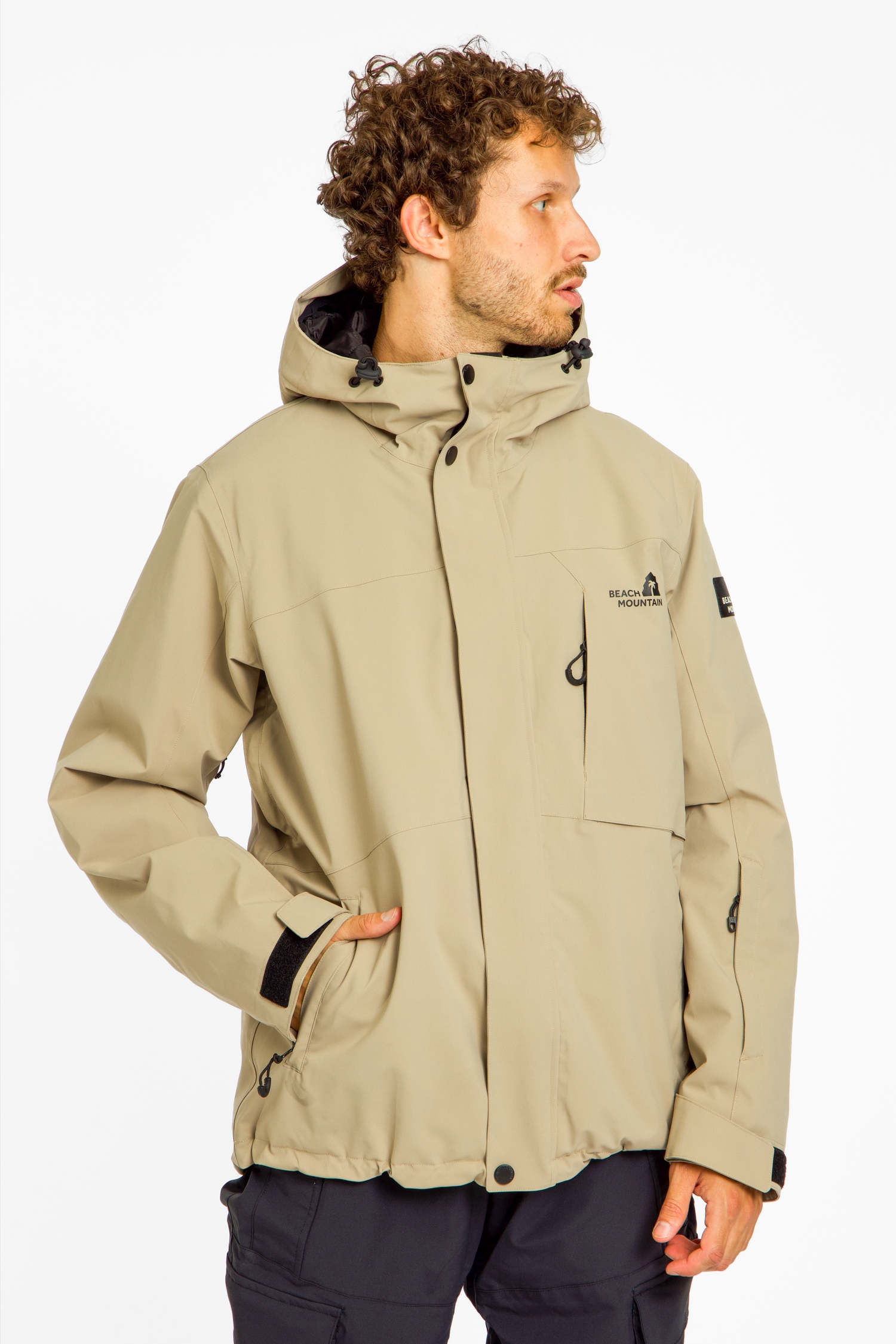 Image of BEACH MOUNTAIN Herren Snowboardjacke Beige, Herren, Größe: XS