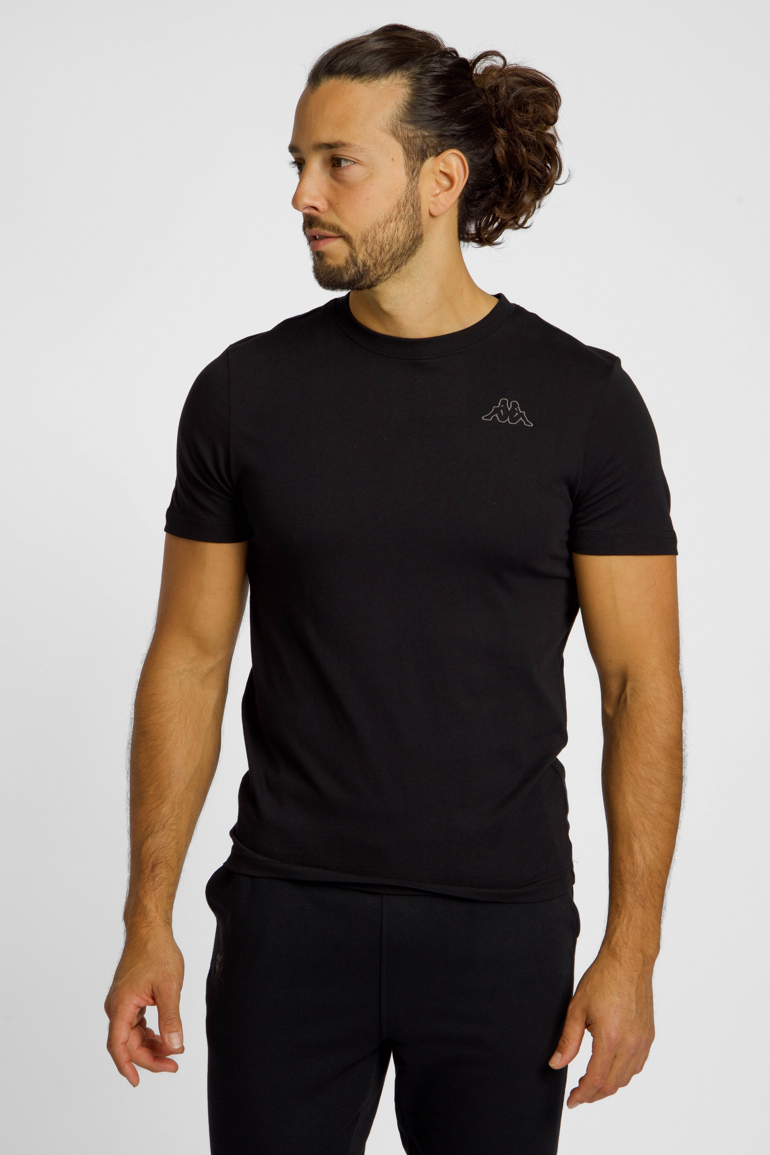 Kappa Cafers Herren T-Shirt Schwarz, Herren, Größe: L