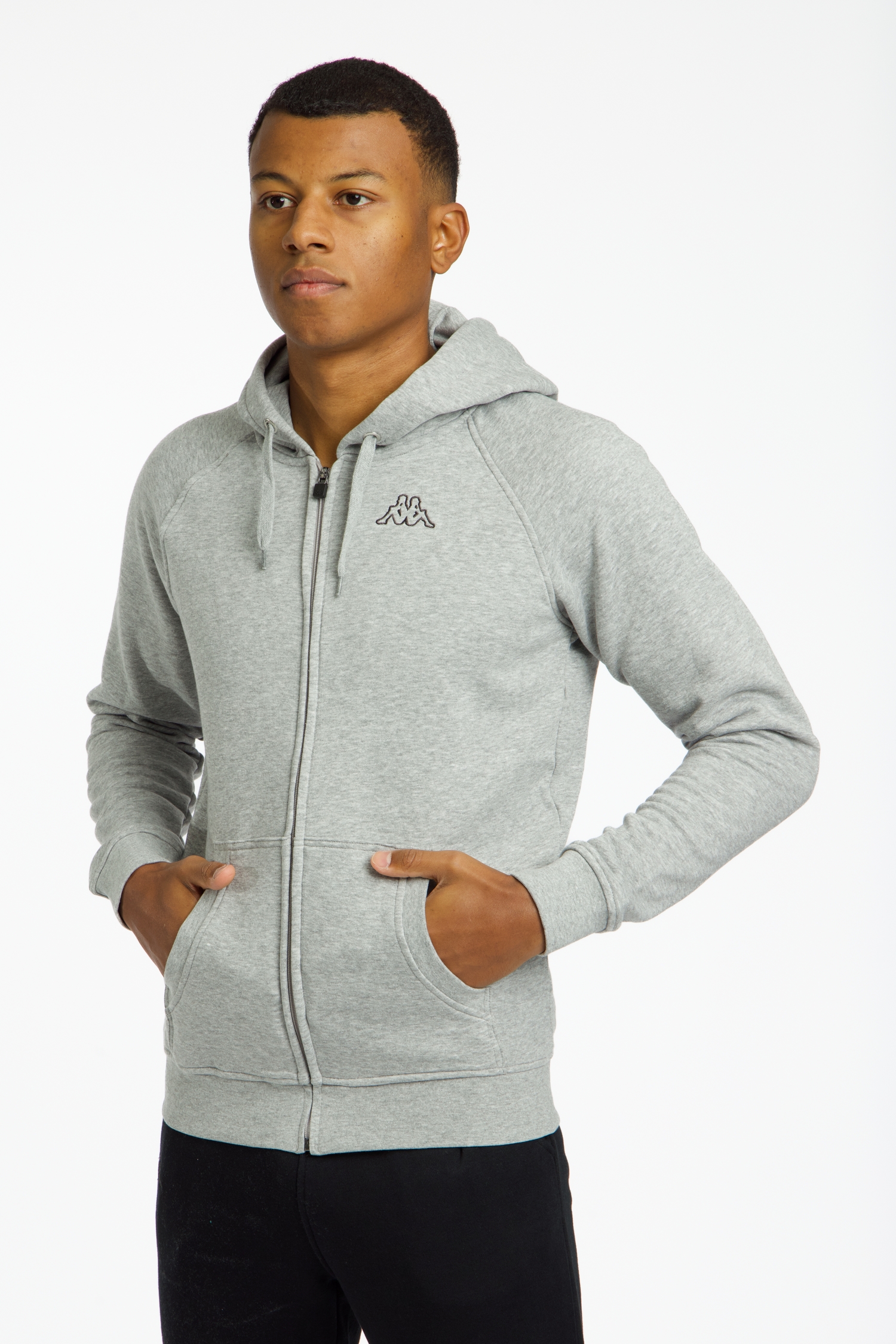 Kappa Logo Jack Herren Trainingsjacke Grau, Herren, Größe: XL
