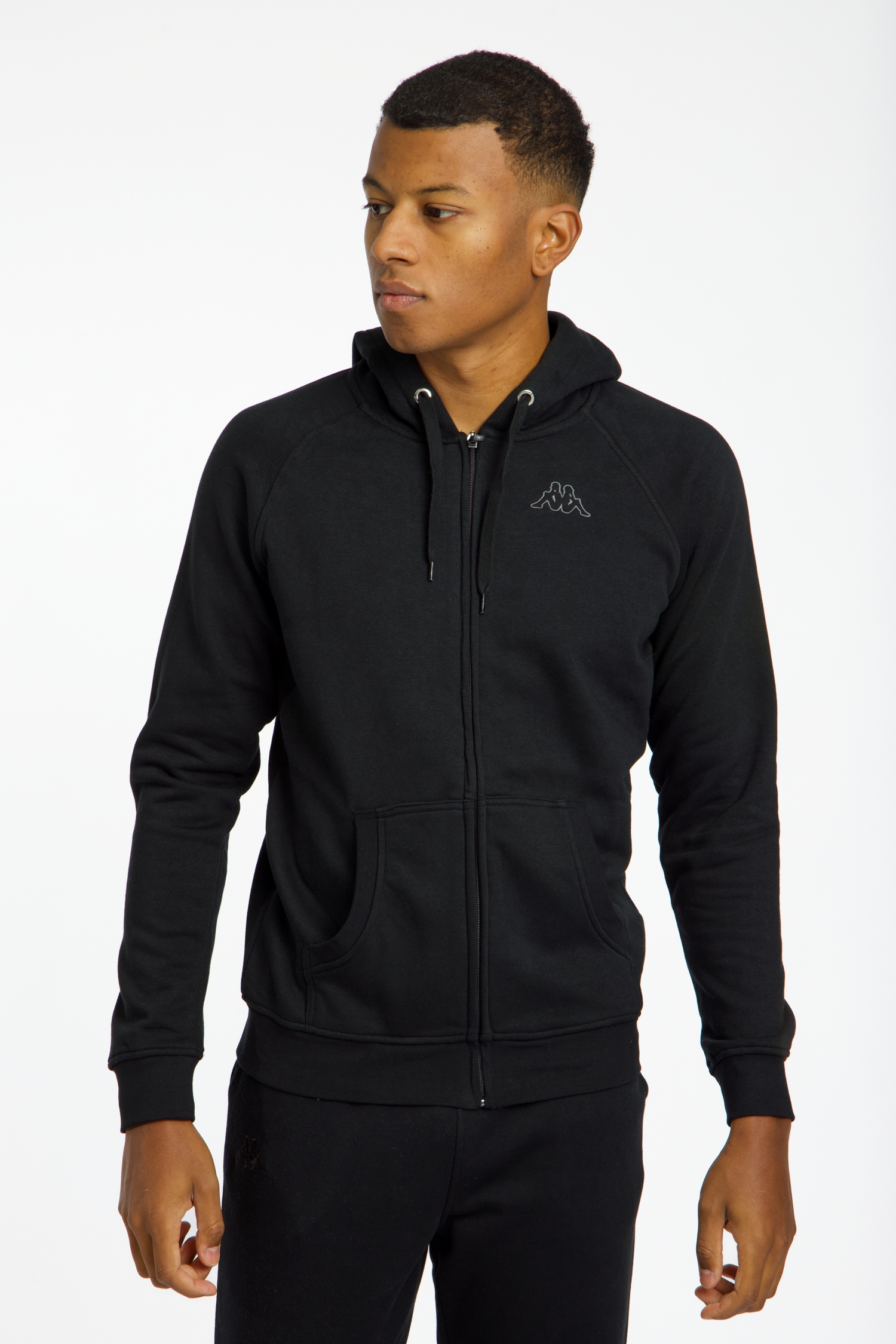 Kappa Logo Jack Herren Trainingsjacke Schwarz, Herren, Größe: S