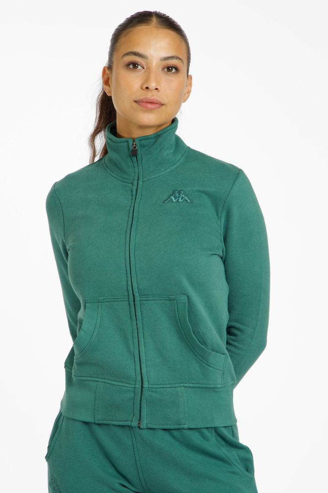Kappa Logo Zoe Damen Trainingsjacke Grün, Damen, Größe: XL