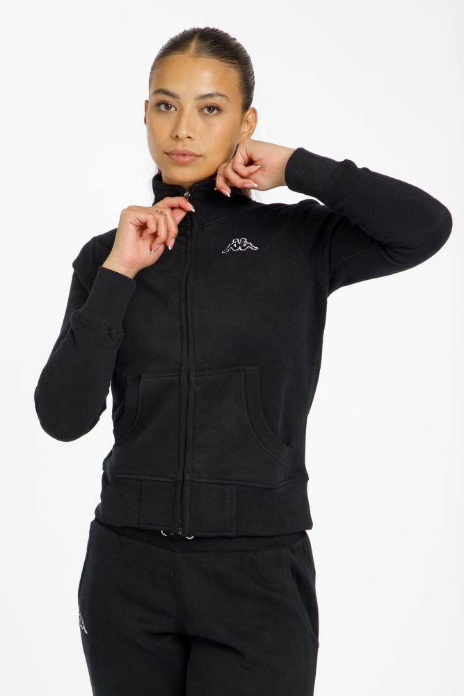Kappa Logo Zoe Damen Trainingsjacke Schwarz, Damen, Größe: L
