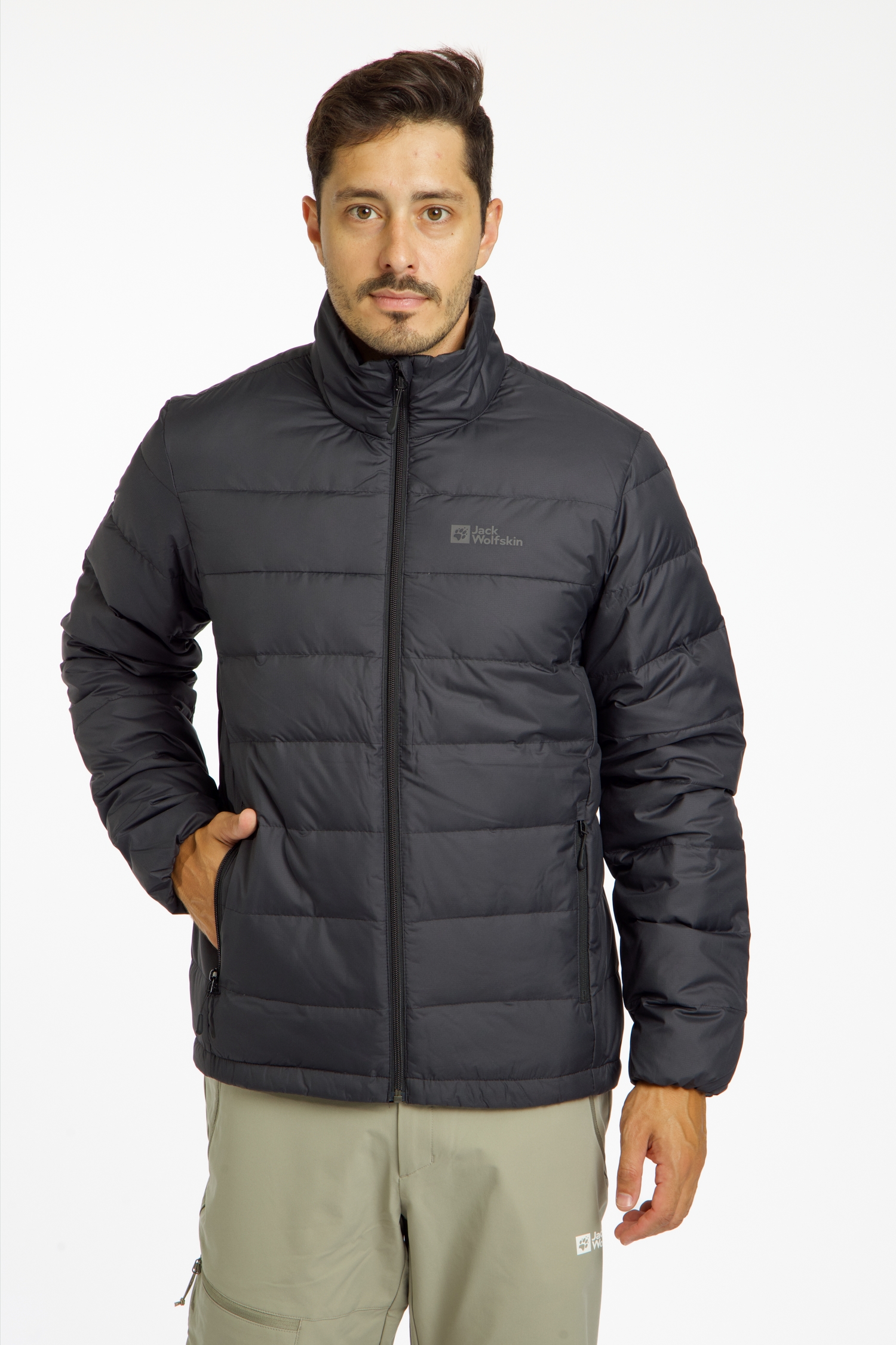 Jack Wolfskin Ather Herren Daunenjacke Schwarz, Herren, Größe: XXL