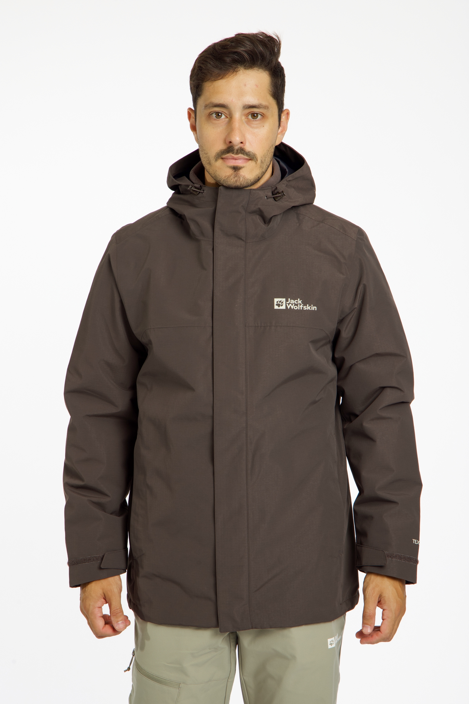 Jack Wolfskin Altenberg 3in1 Herren Outdoorjacke Braun, Herren, Größe: XL