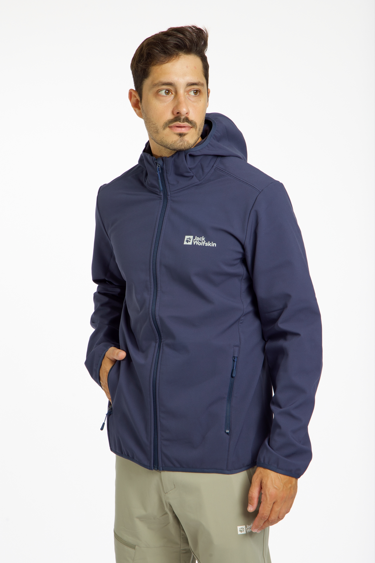 Jack Wolfskin Bornberg Herren Softshelljacke Blau, Herren, Größe: XL
