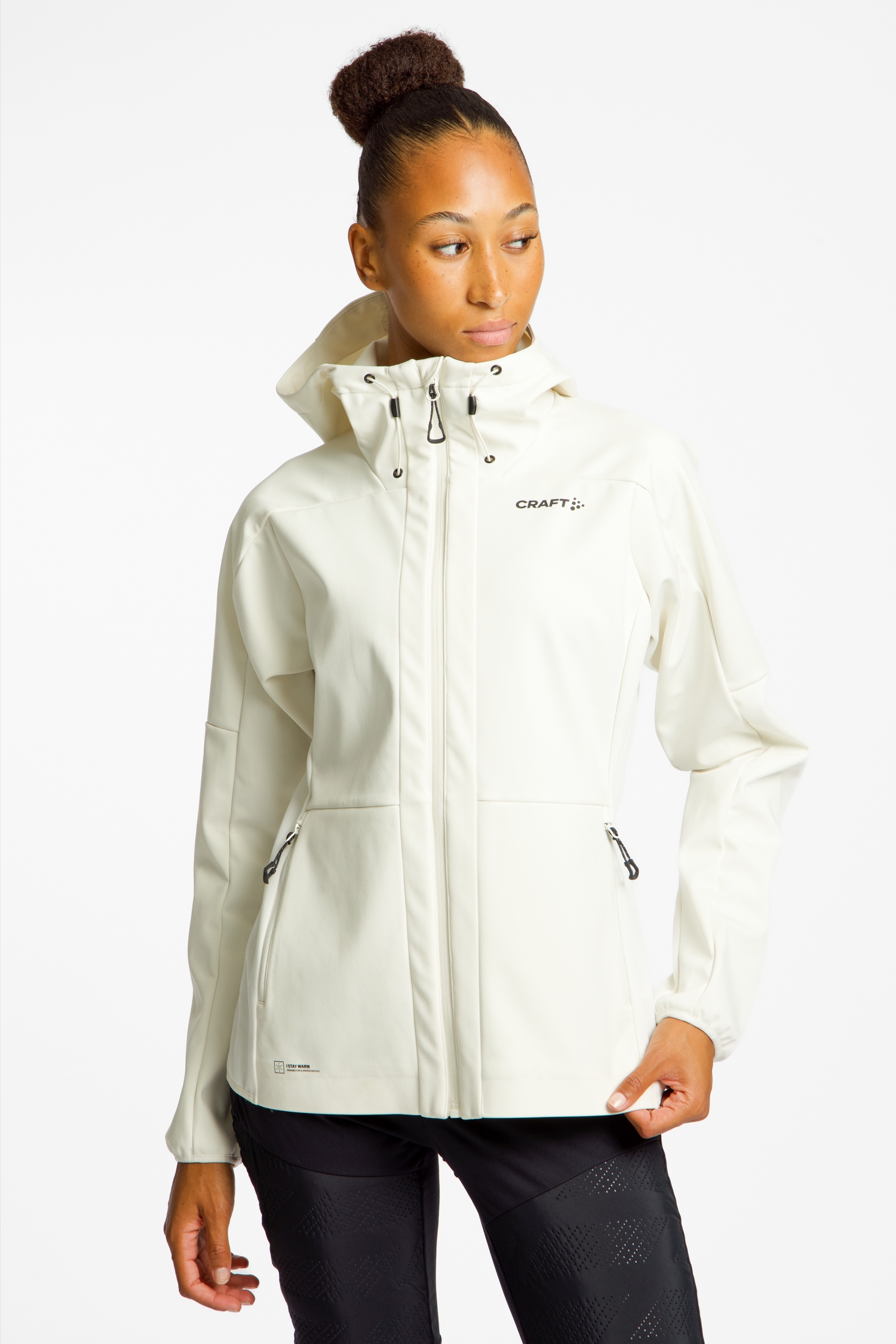 Image of Craft Core Backcountry Hood Damen Langlaufjacke Weiss, Damen, Größe: L