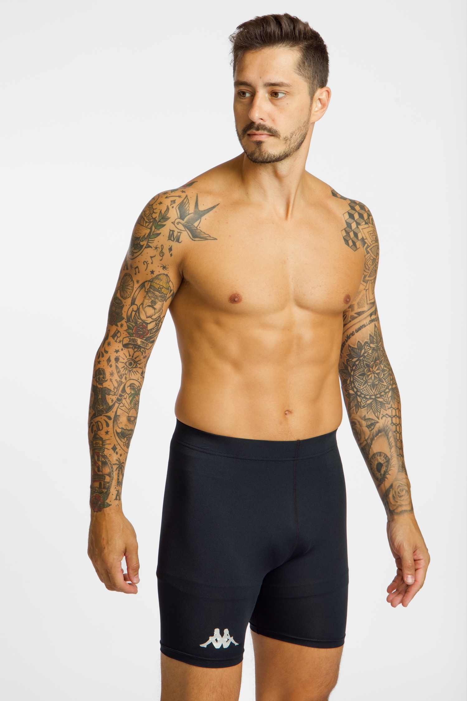 Image of Kappa 4Skin Kombat Gumbay Herren Short Schwarz, Herren, Größe: L