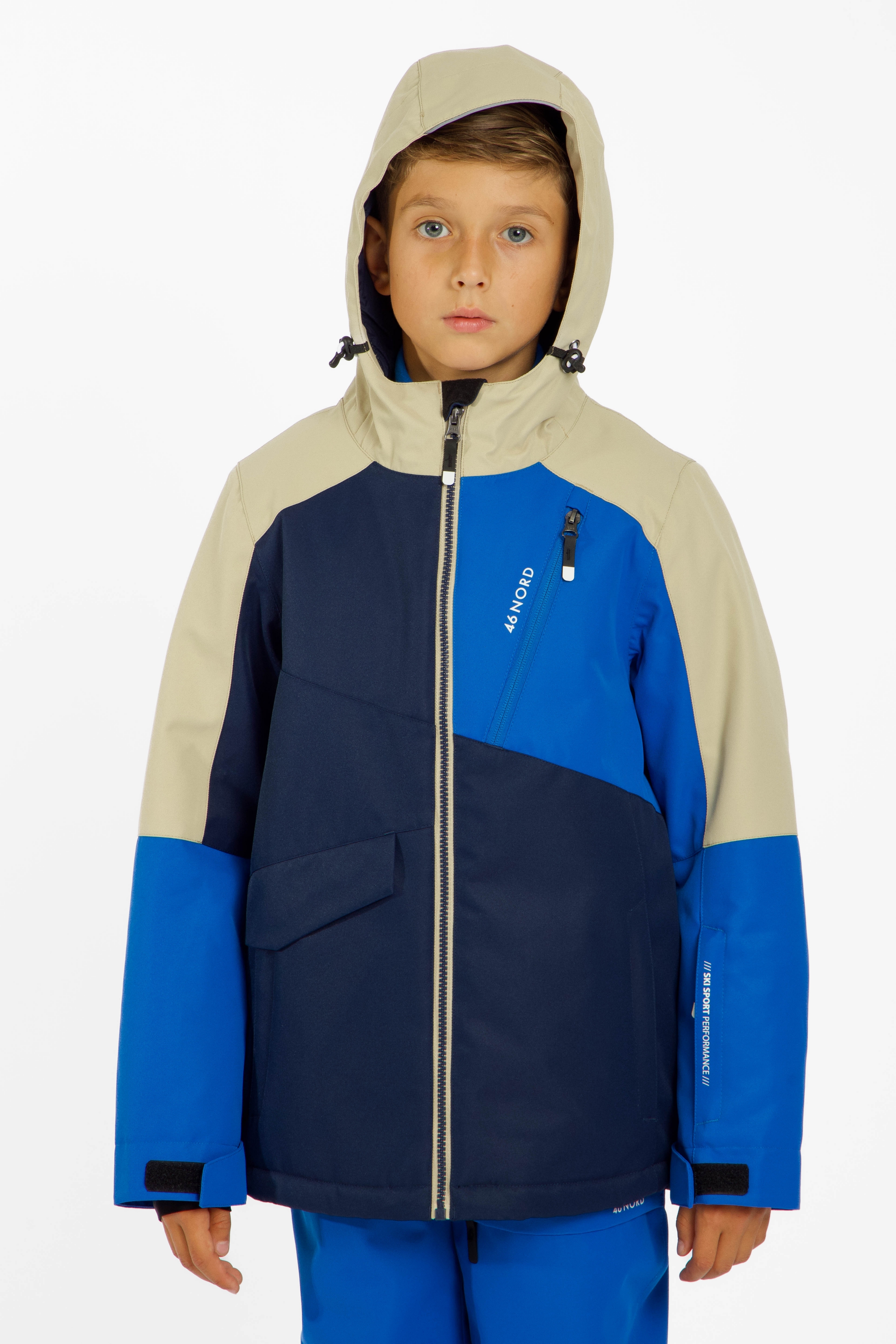 46 NORD Kinder Skijacke Blau, , Größe: 116
