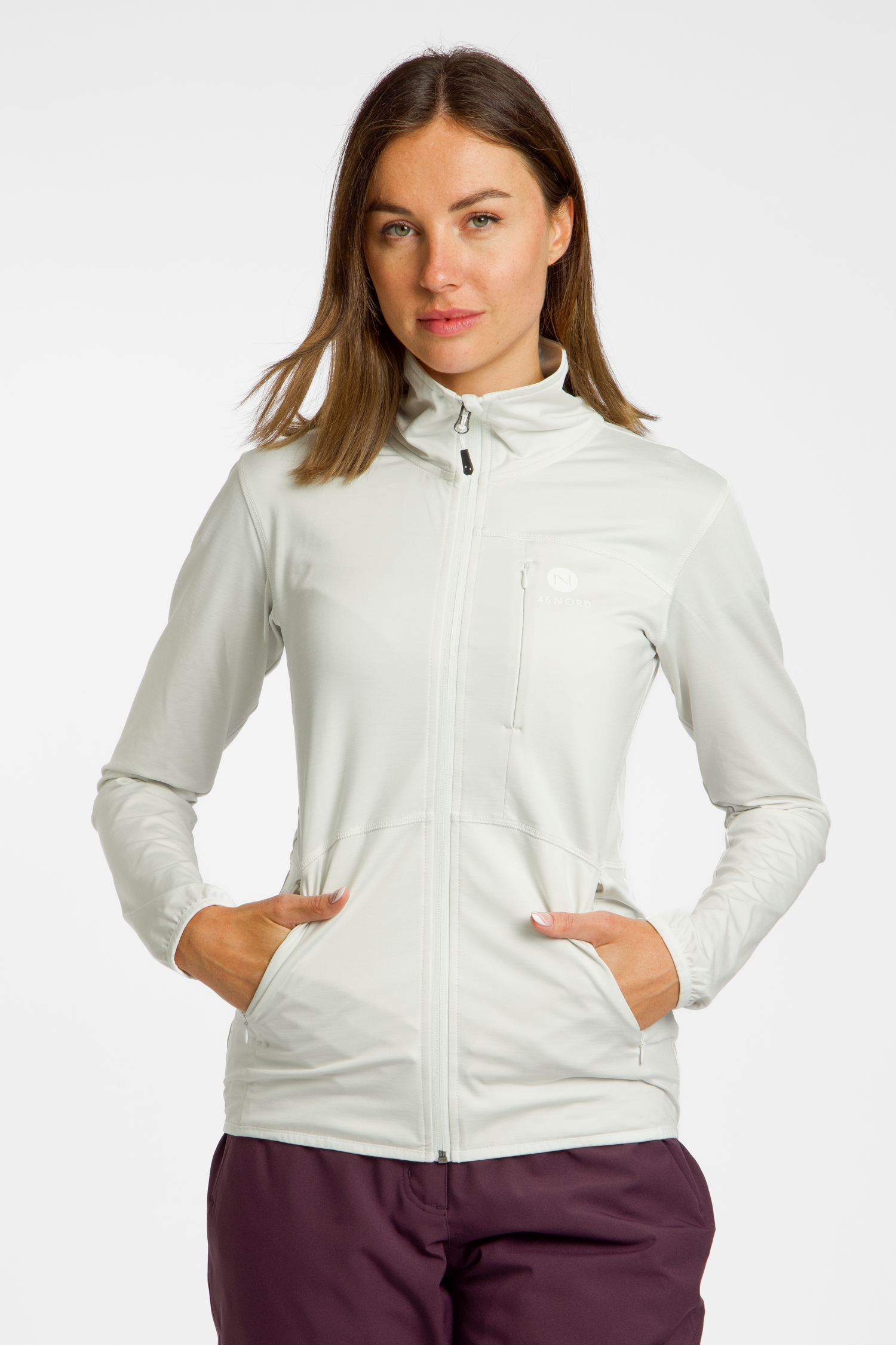46 NORD Damen Midlayer Grau, Damen, Größe: 46