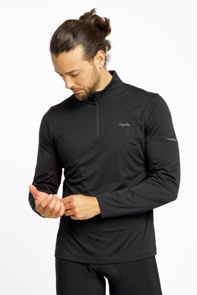 Image of Rapha Active Herren Longsleeve Schwarz, Herren, Größe: M