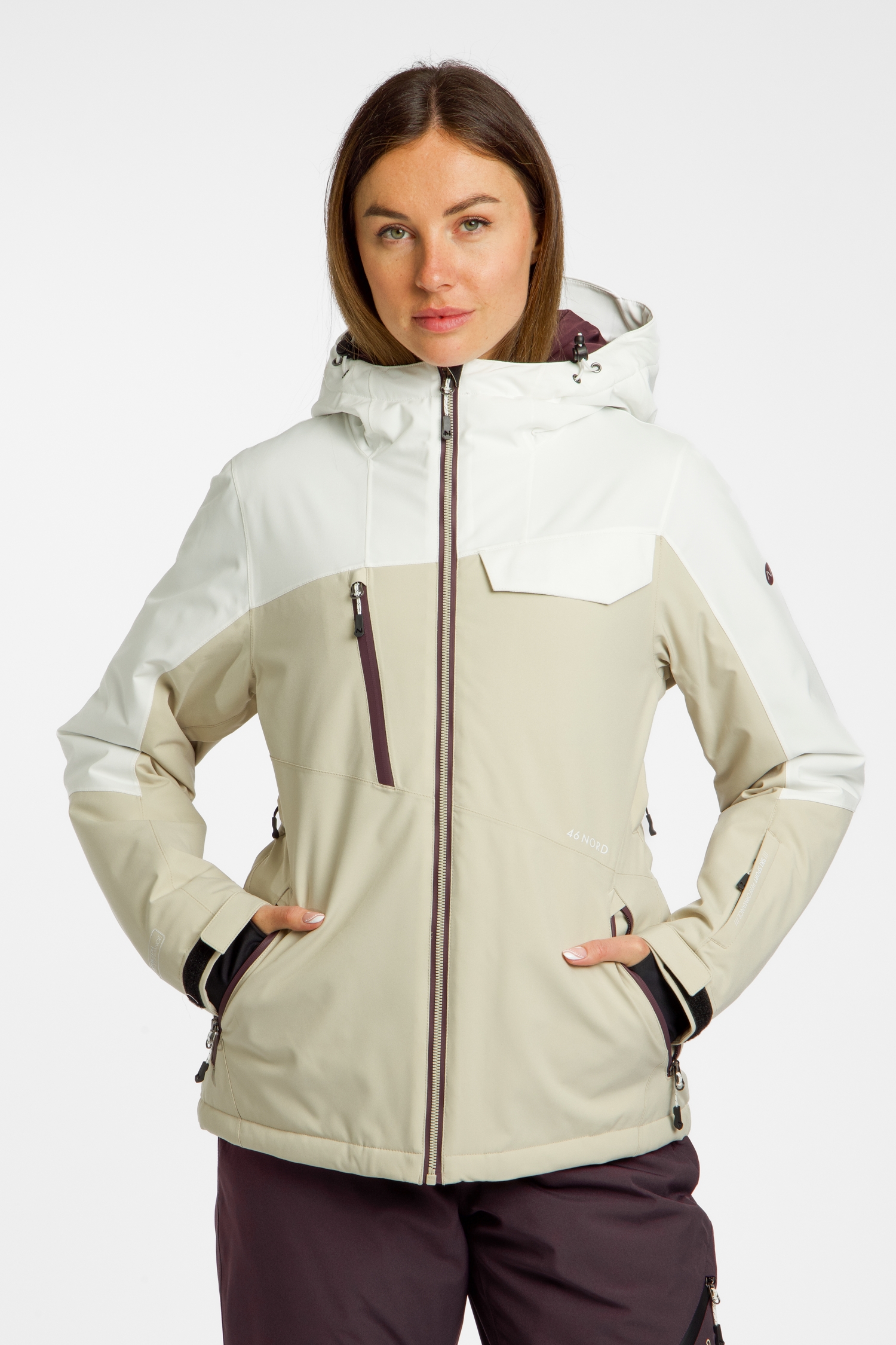 Image of 46 NORD Damen Skijacke Weiss, Damen, Größe: 38
