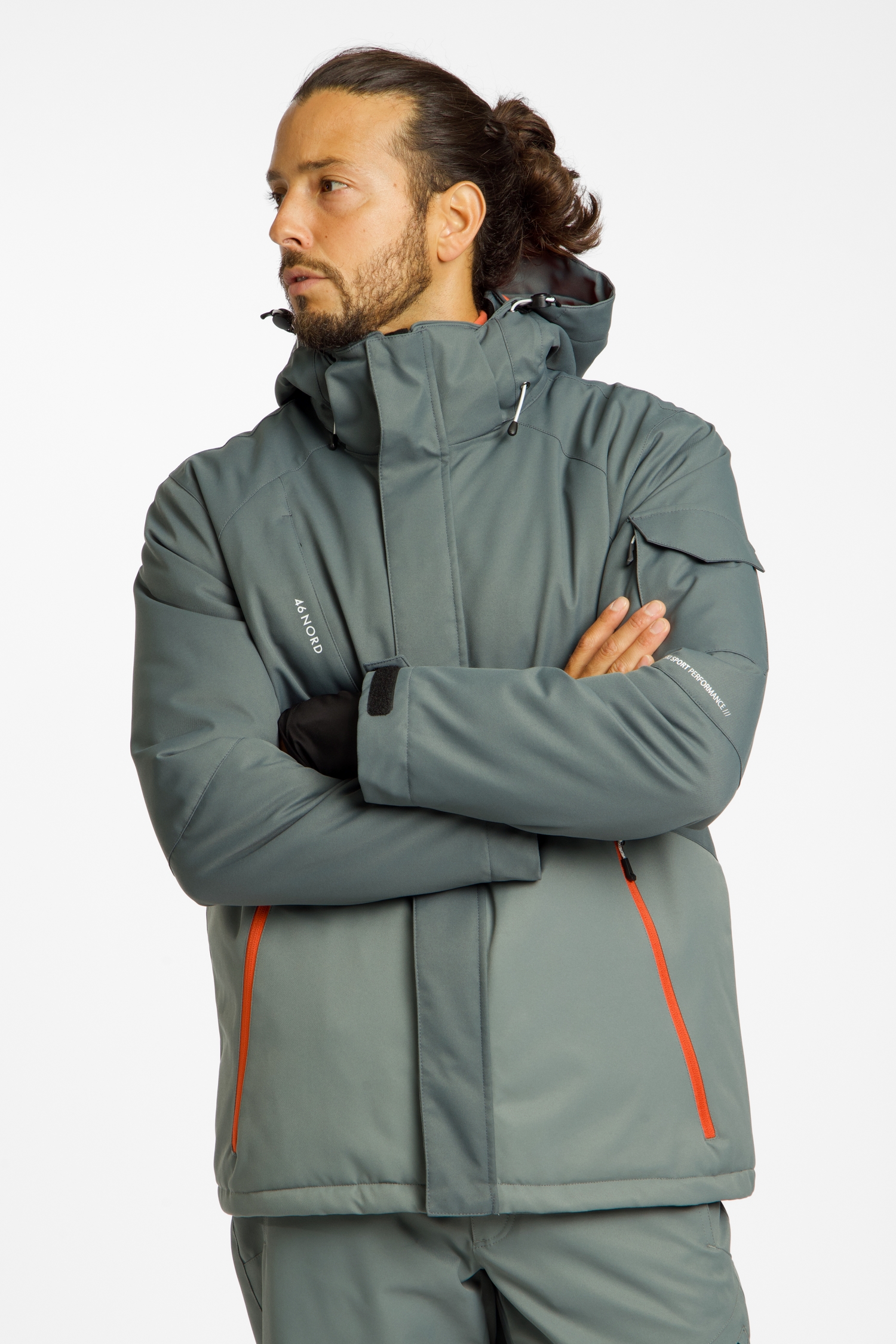 Image of 46 NORD Herren Skijacke Grau, Herren, Größe: XS