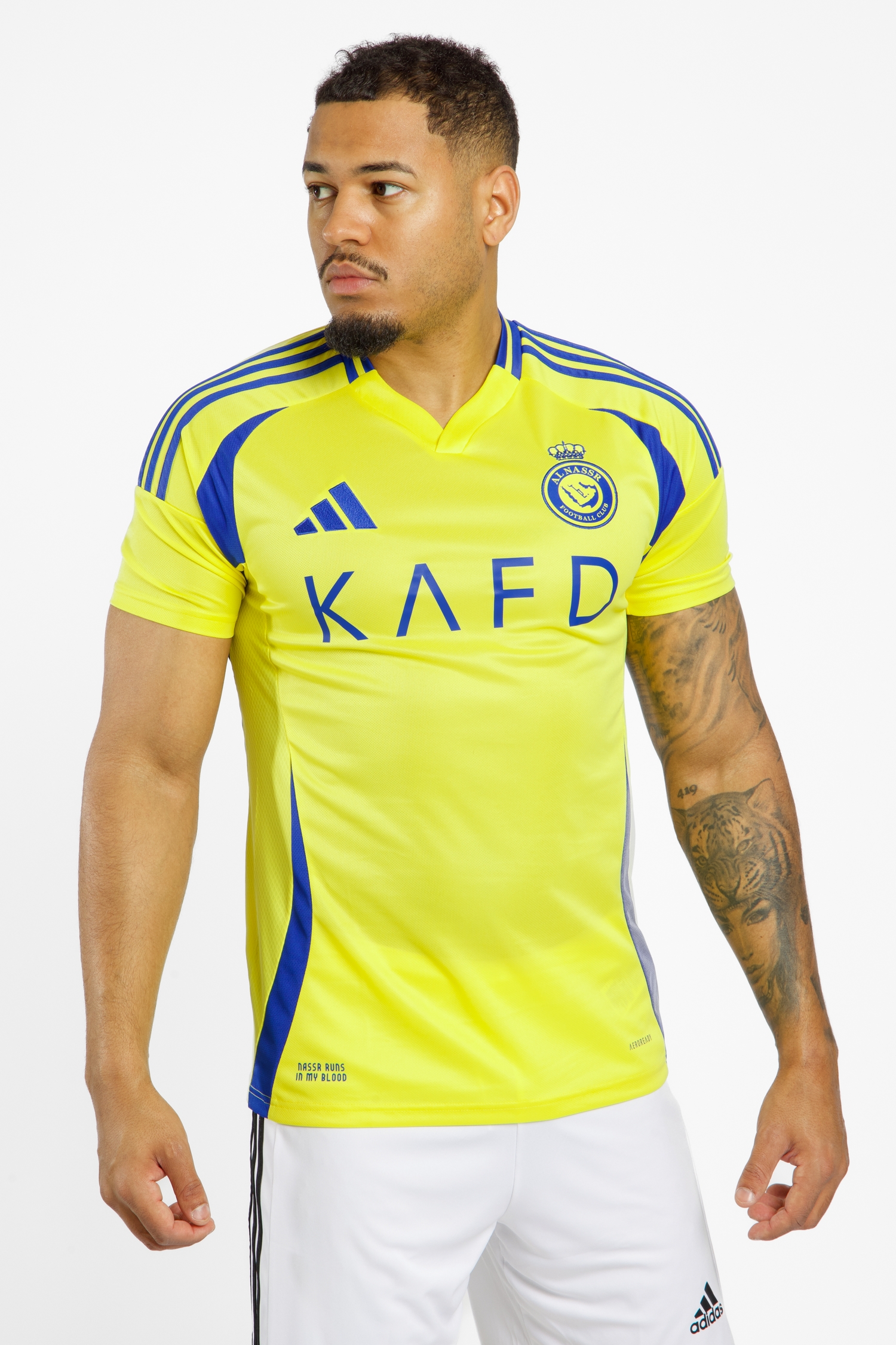 Image of adidas Al Nassr FC Home Replica Herren Fussballtrikot 24/25 Gelb, Herren, Größe: M