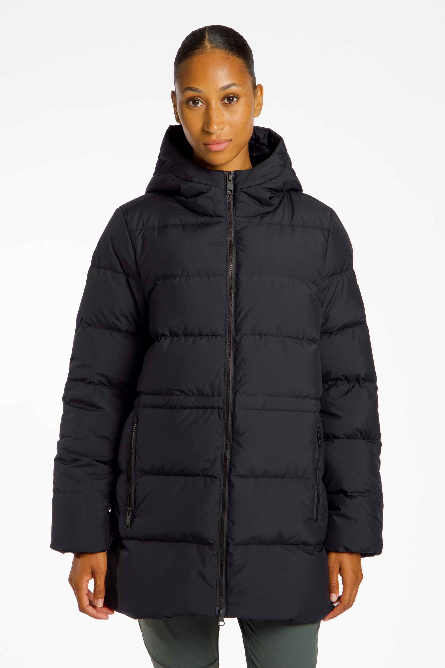 Jack Wolfskin Frozen Palace Damen Daunenmantel Schwarz, Damen, Größe: S