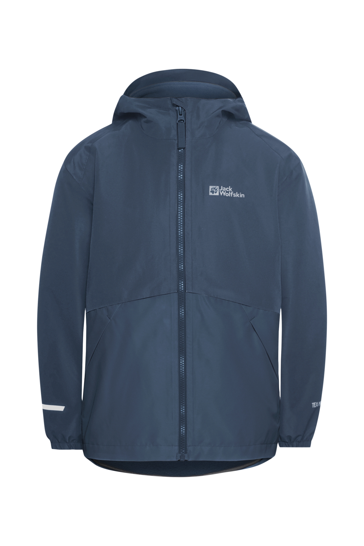 Jack Wolfskin Iceland 3in1 Kinder Outdoorjacke Blau, , Größe: 128