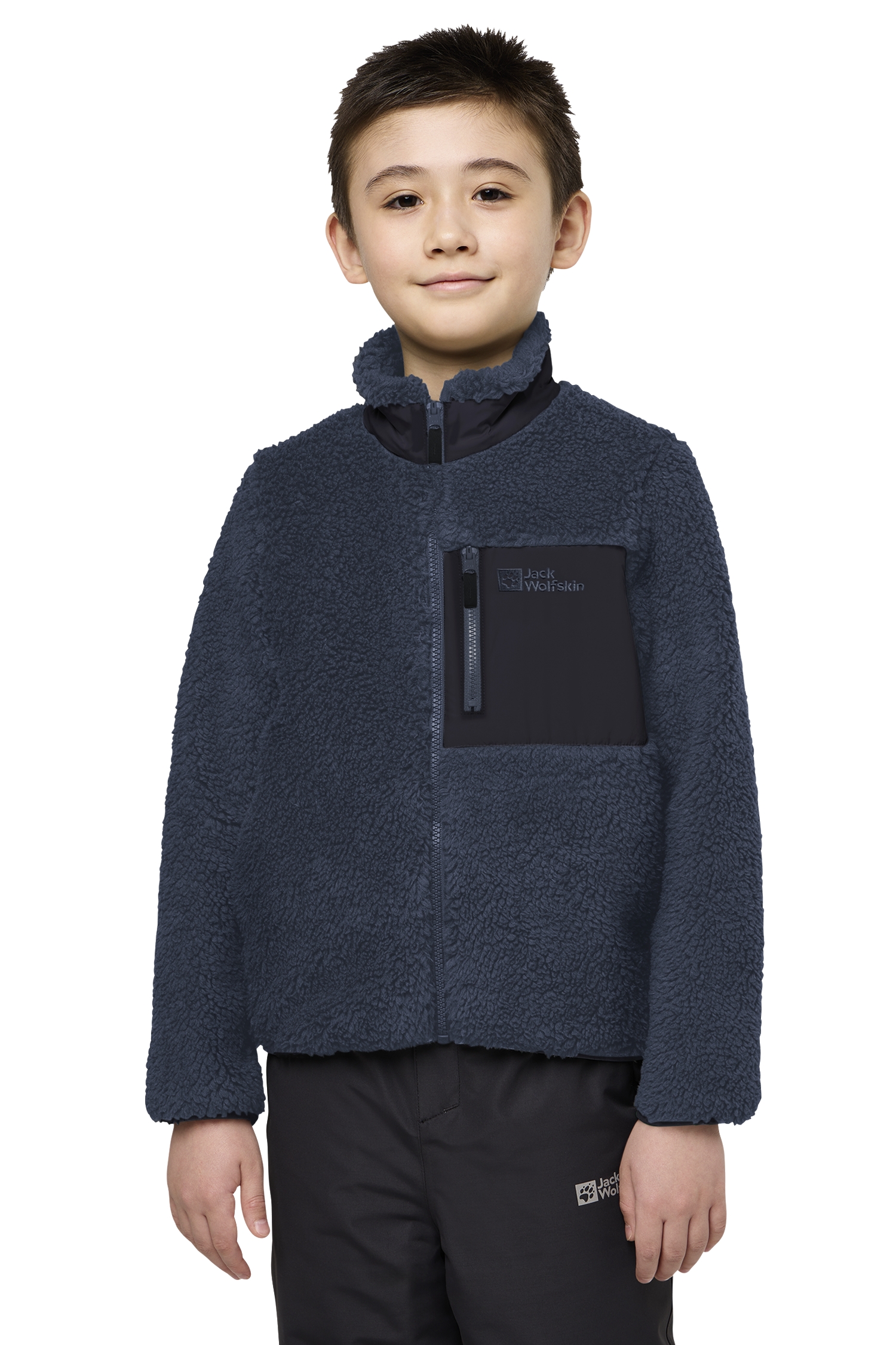 Image of Jack Wolfskin Ice Curl Kinder Midlayer Blau, , Größe: 116