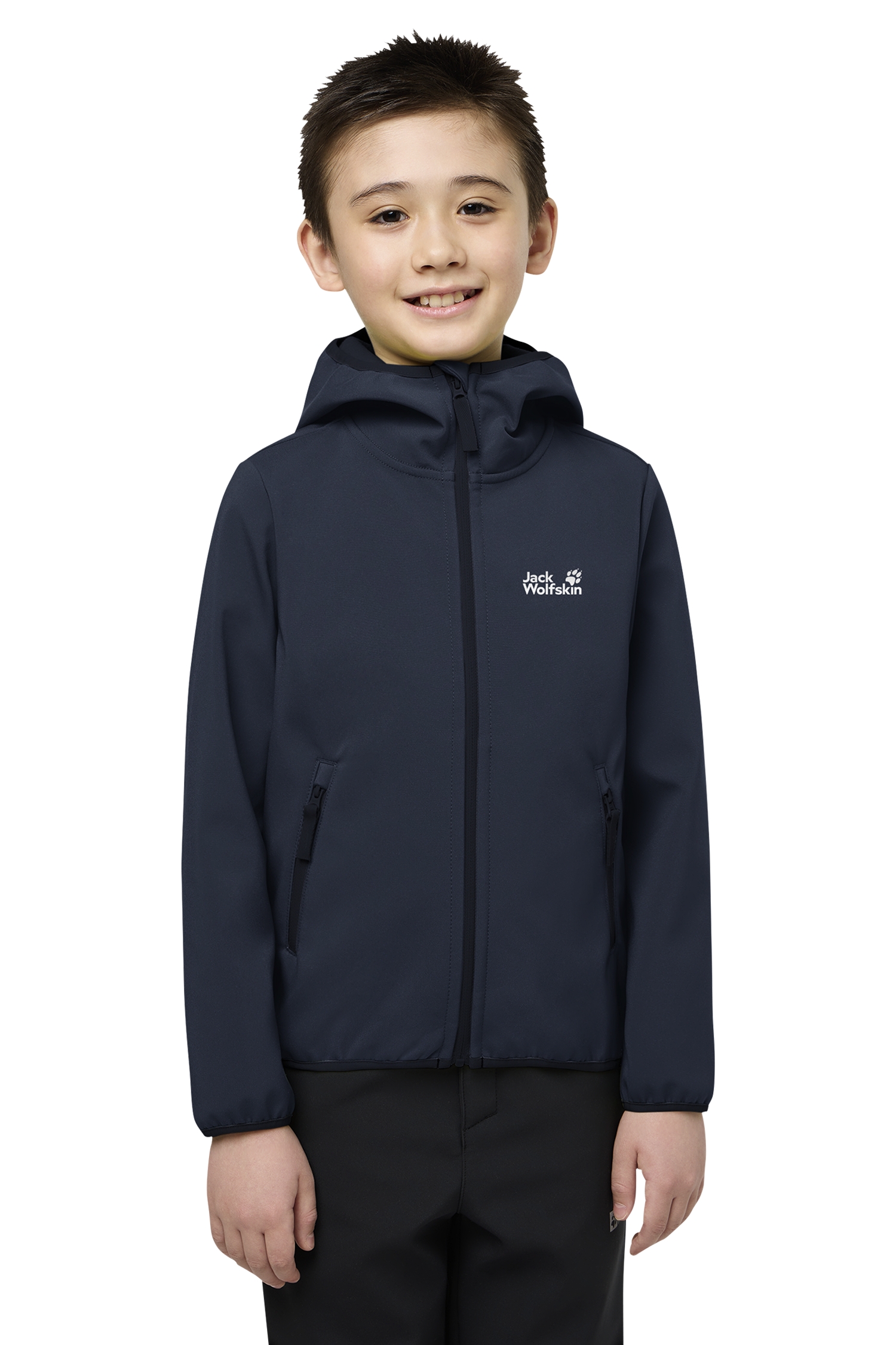 Jack Wolfskin Fourwinds Kinder Softshelljacke Blau, , Größe: 140
