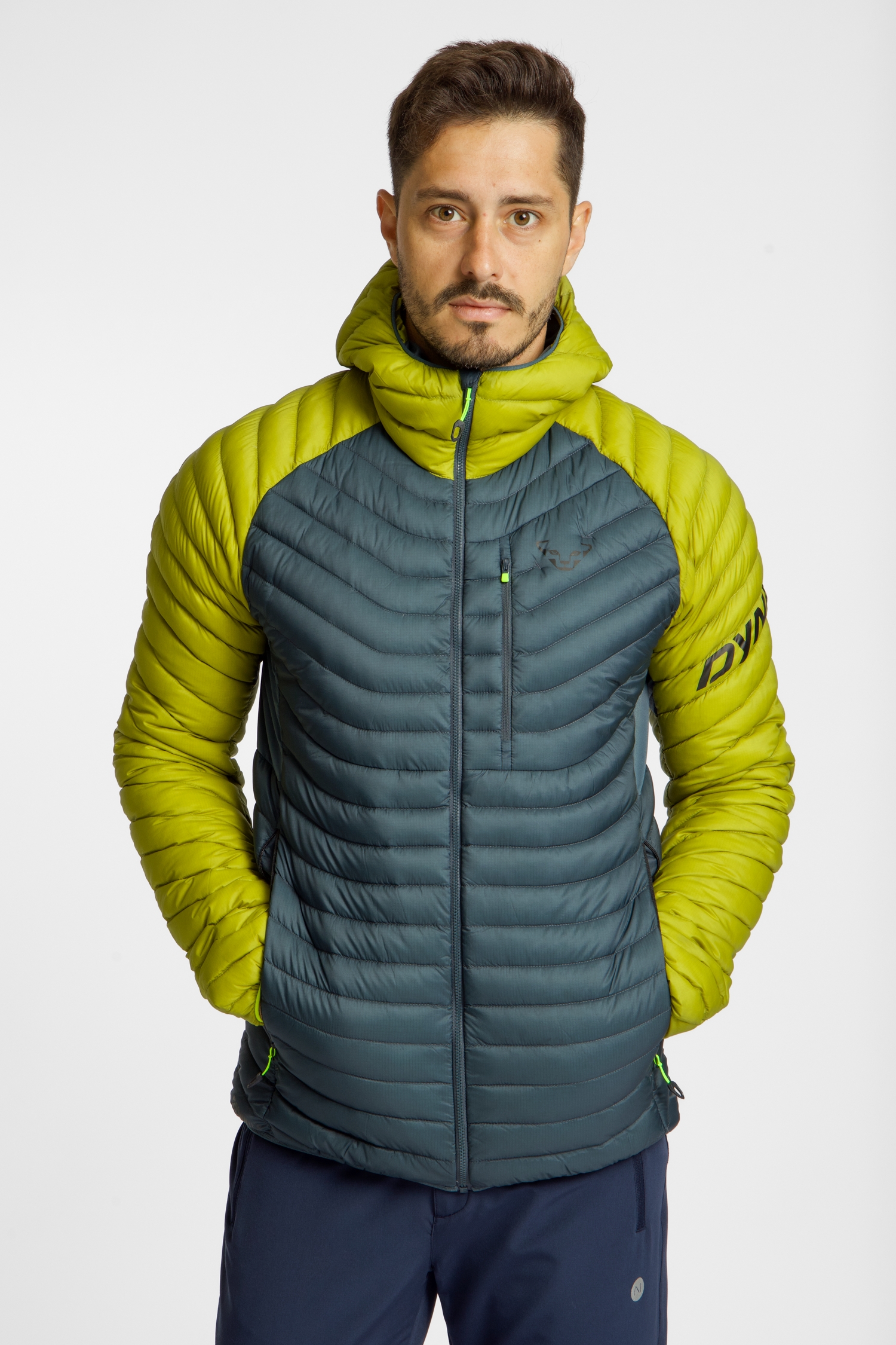 Dynafit Radical Down Hood Herren Daunenjacke Grün, Herren, Größe: S