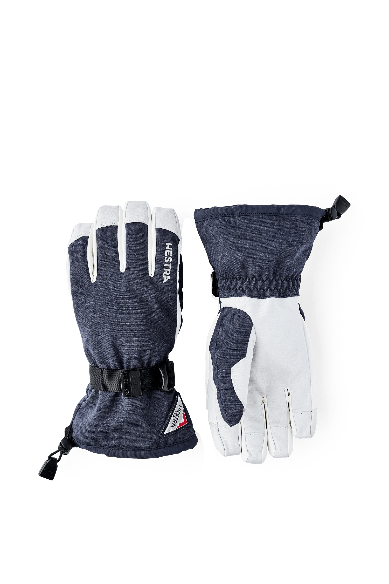 Hestra Powder Gauntlet 5 Finger Damen Skihandschuh Blau, Damen, Größe: 6