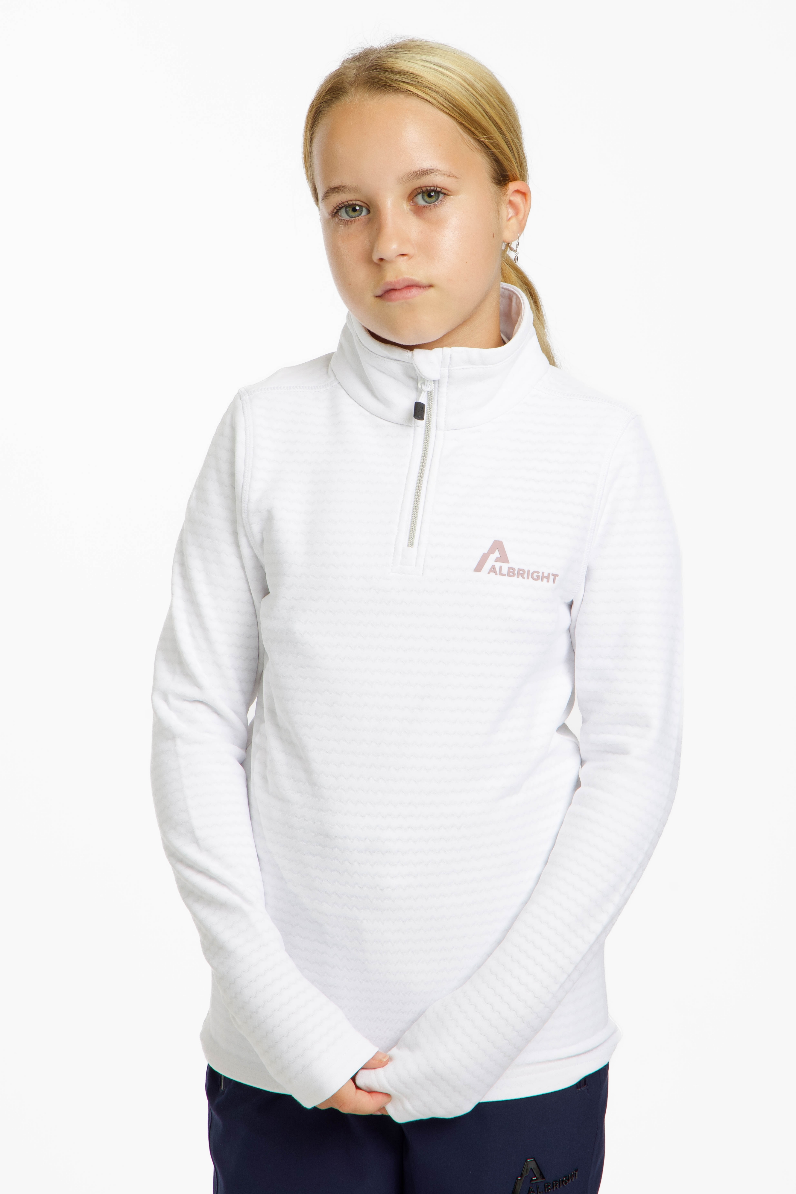 Image of ALBRIGHT Lenzerheide Kinder Midlayer Weiss, , Größe: 116