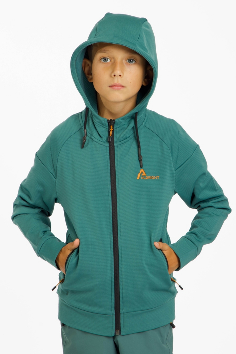 ALBRIGHT Kinder Midlayer Grün, , Größe: 128