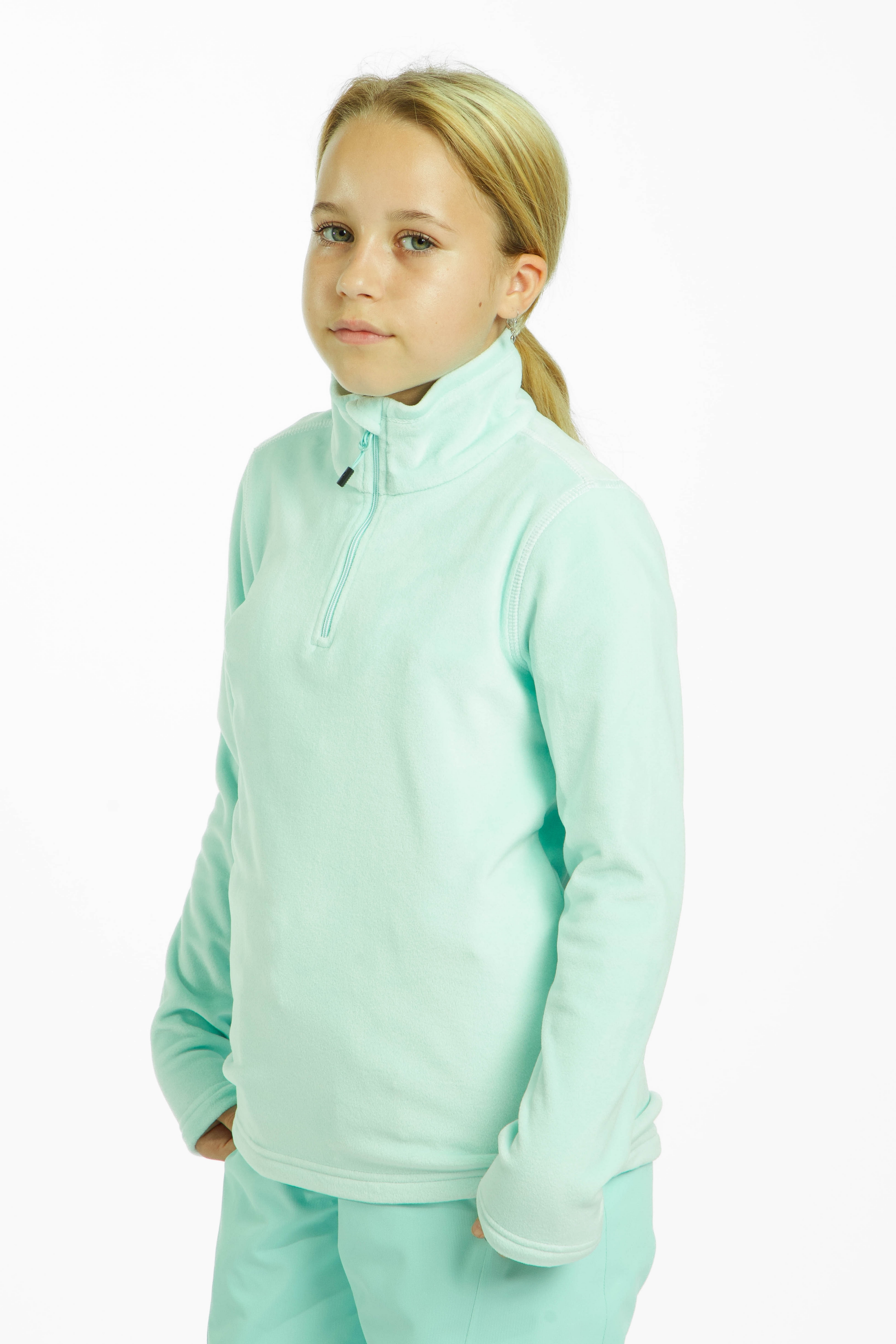 ALBRIGHT Arosa Kinder Midlayer Grün, , Größe: 140