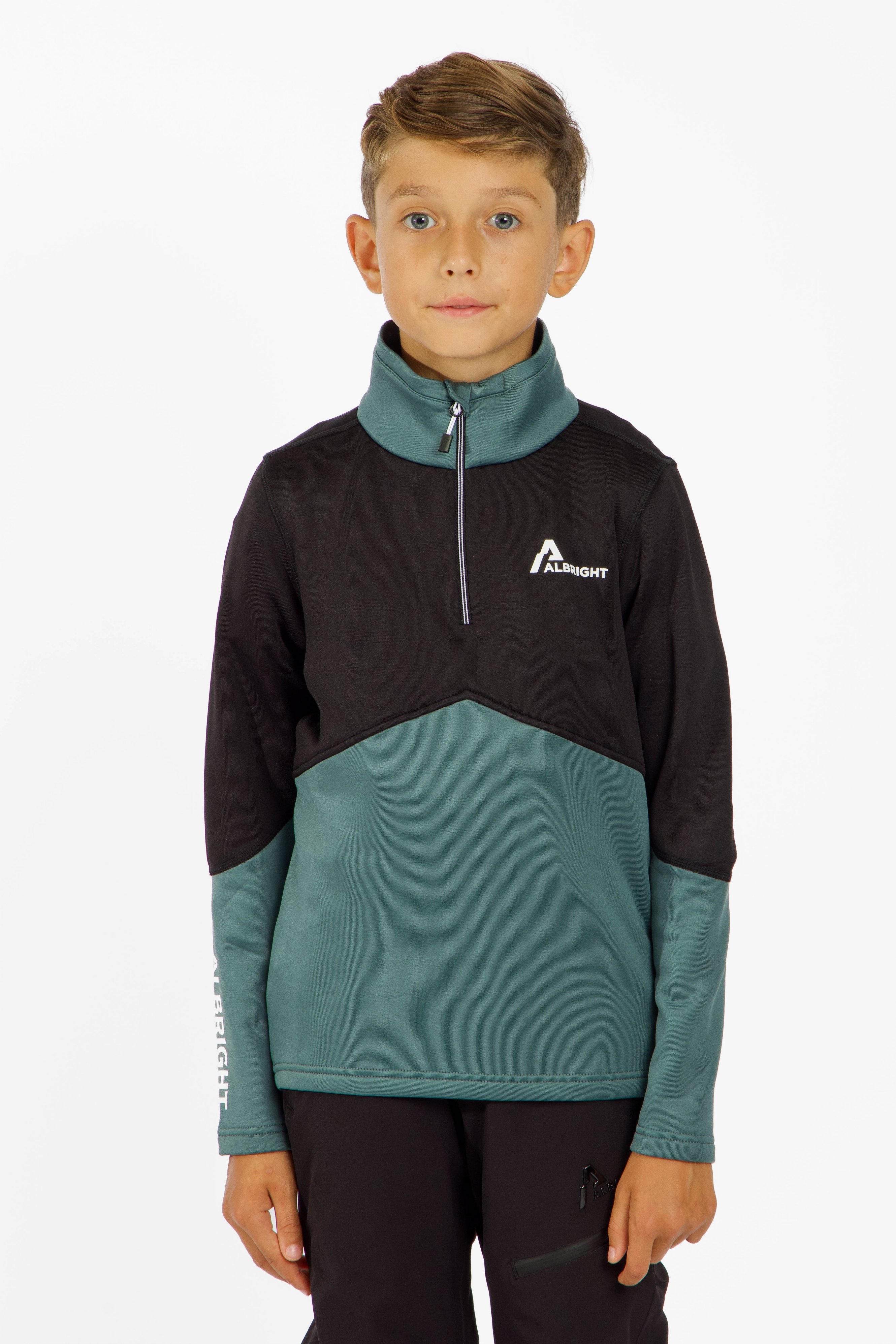 Image of ALBRIGHT Arosa Kinder Midlayer Schwarz, , Größe: 116