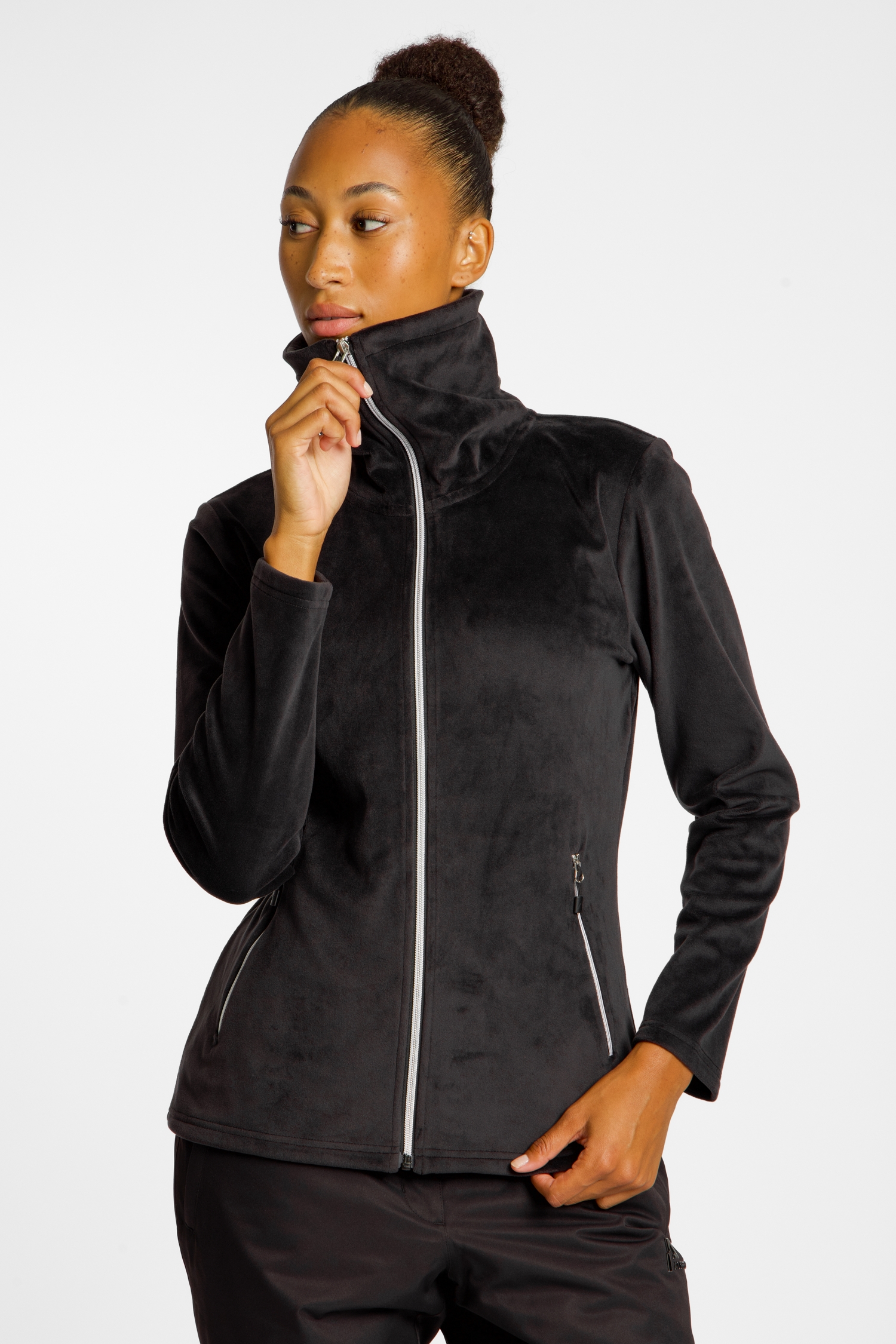 Image of ALBRIGHT Val D’Isere Midlayer Damen Midlayer Schwarz, Damen, Größe: 42