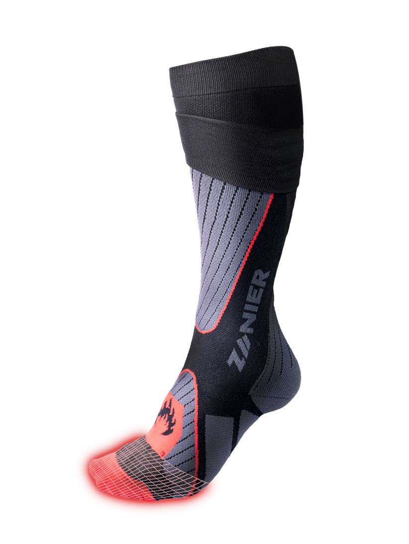 ZANIER V2 UX 34-48 Heizsocken Grau, Herren, Größe: L