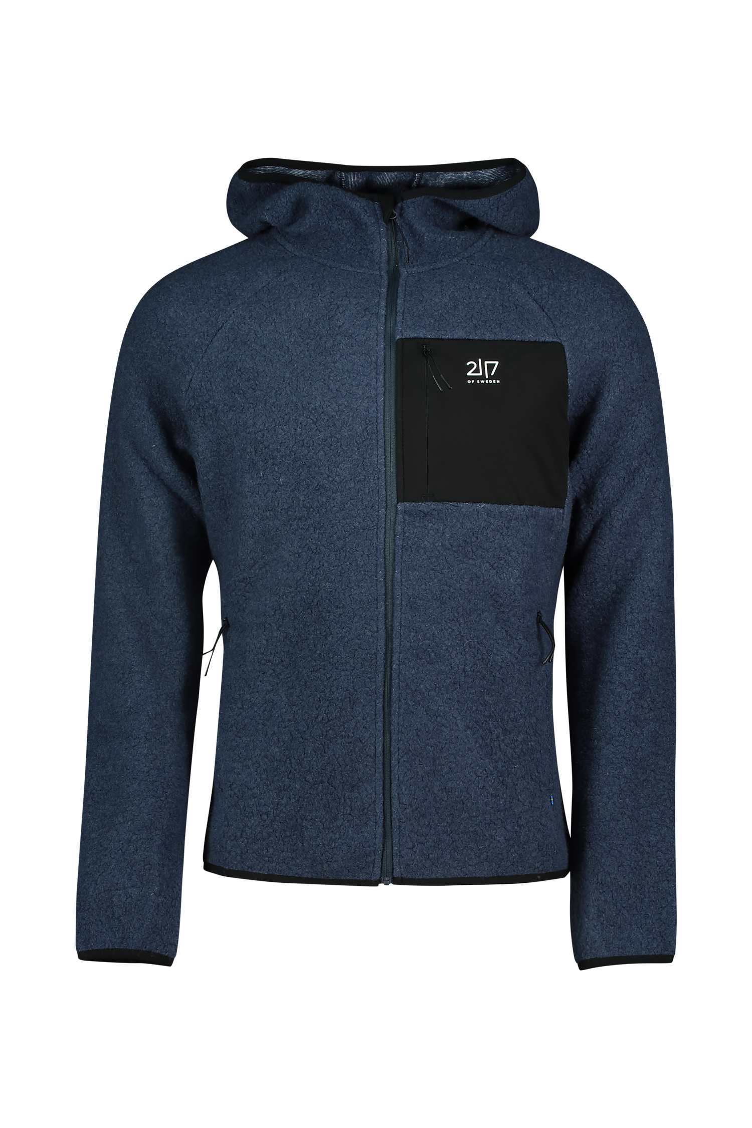 Image of 2117 OF SWEDEN Skord Wool Pile Herren Midlayer Blau, Herren, Größe: L