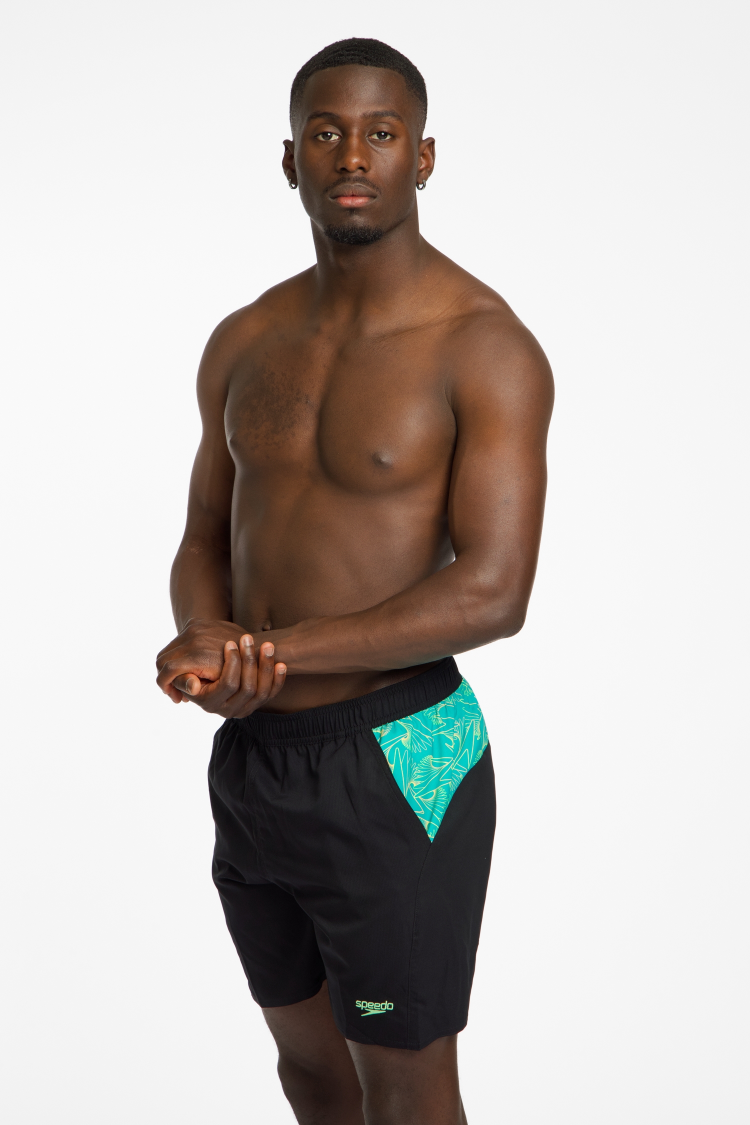 speedo Xpress Lite Panel 16" Herren Badeshort Grün, Herren, Größe: L