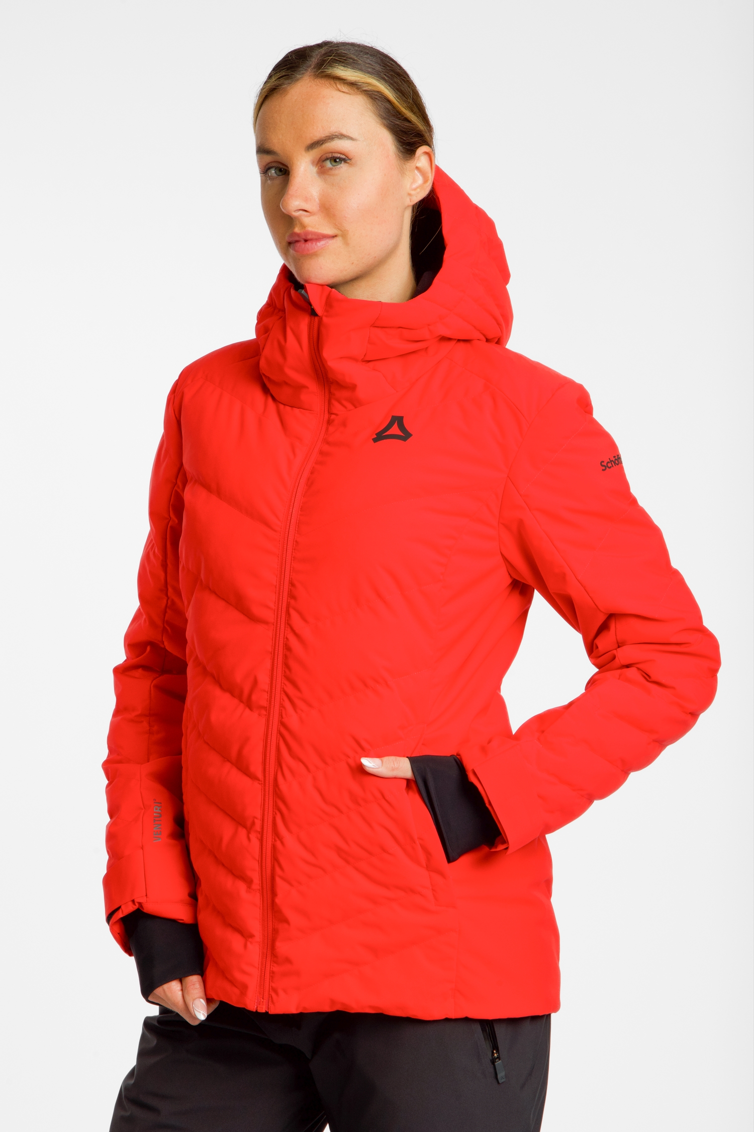 Schöffel Alerce Damen Skijacke Rot, Damen, Größe: 42