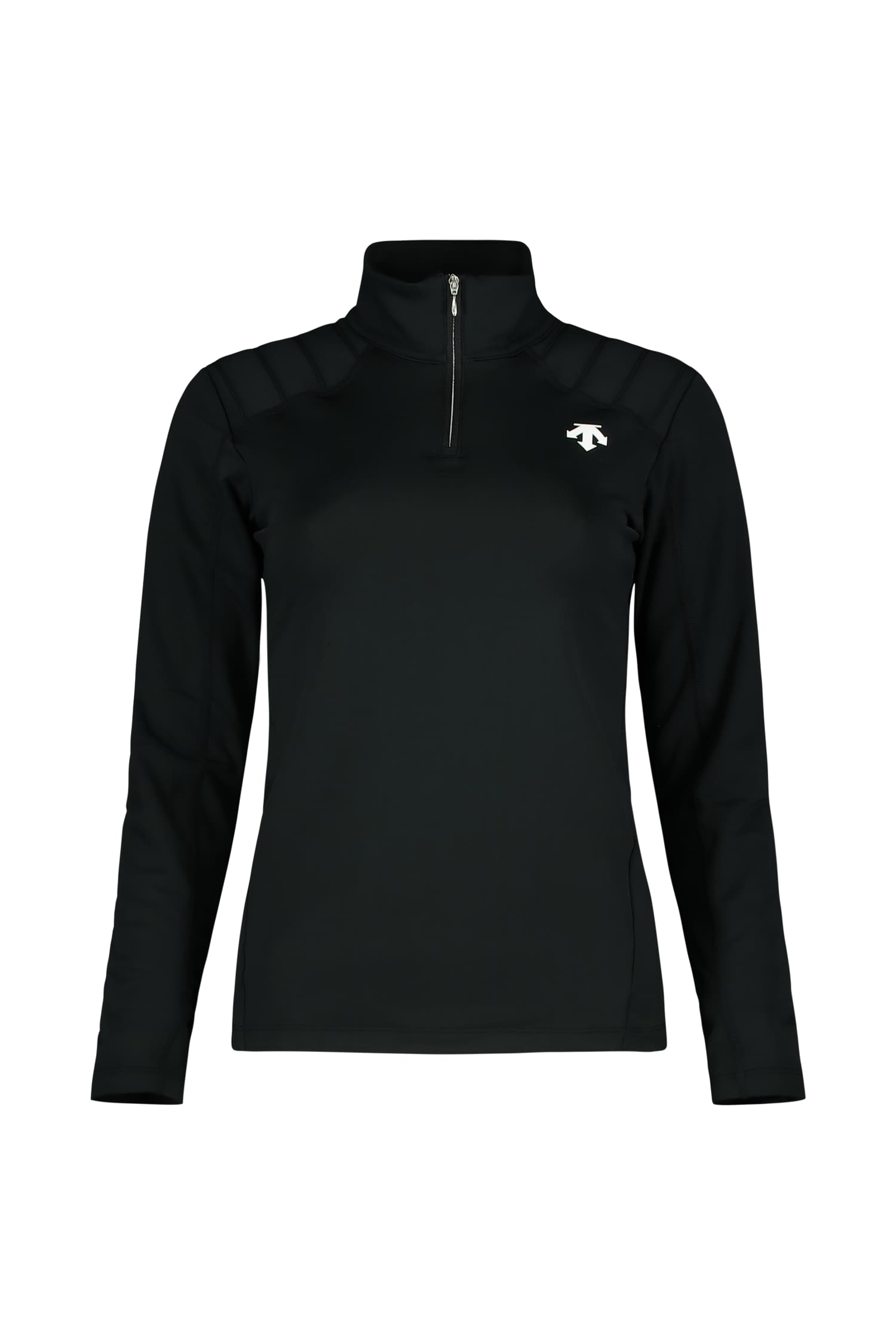 descente T-Neck Damen Midlayer Schwarz, Damen, Größe: 36