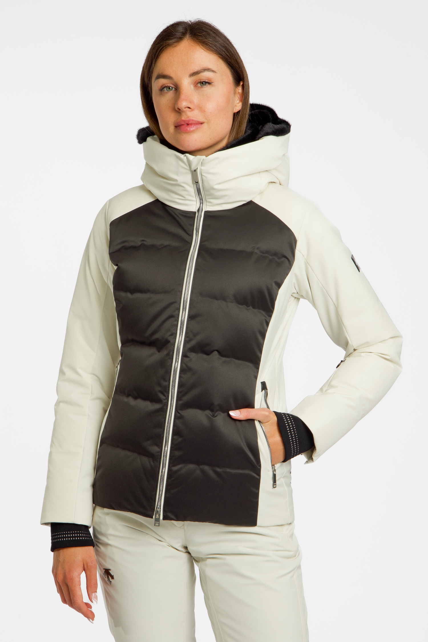 descente Down Damen Skijacke Beige, Damen, Größe: 40