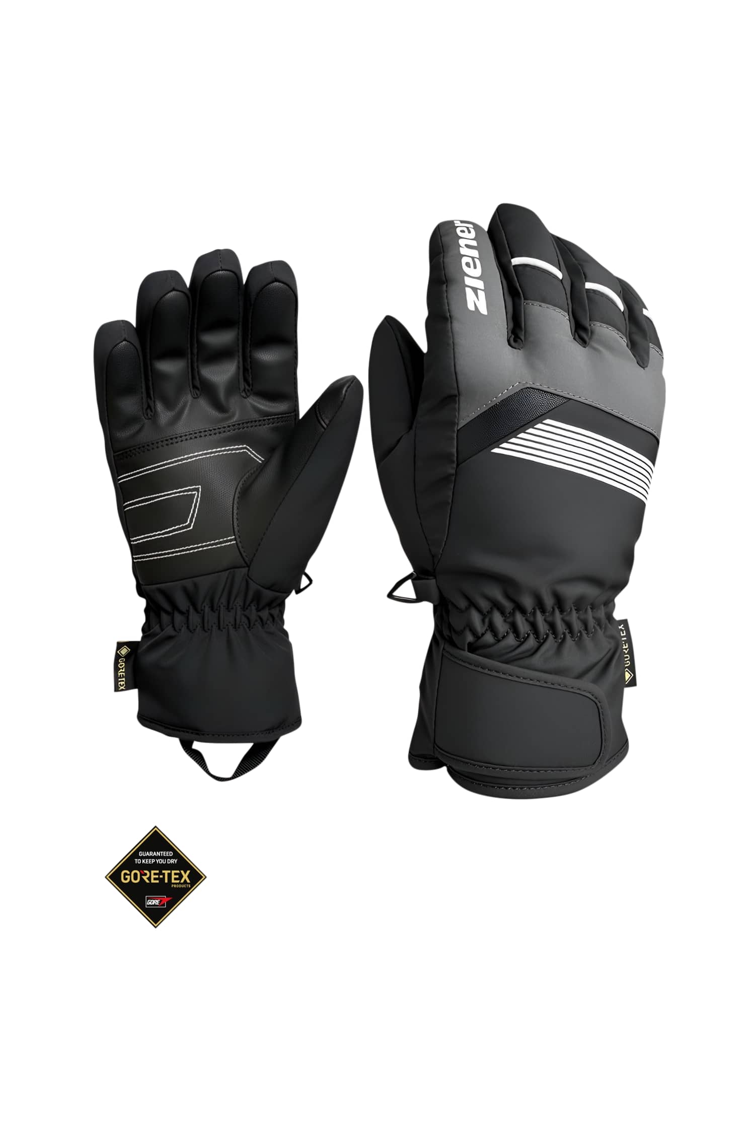 Image of ziener ODIN-Z Gore-Tex® Kinder Skihandschuh Schwarz, , Größe: S