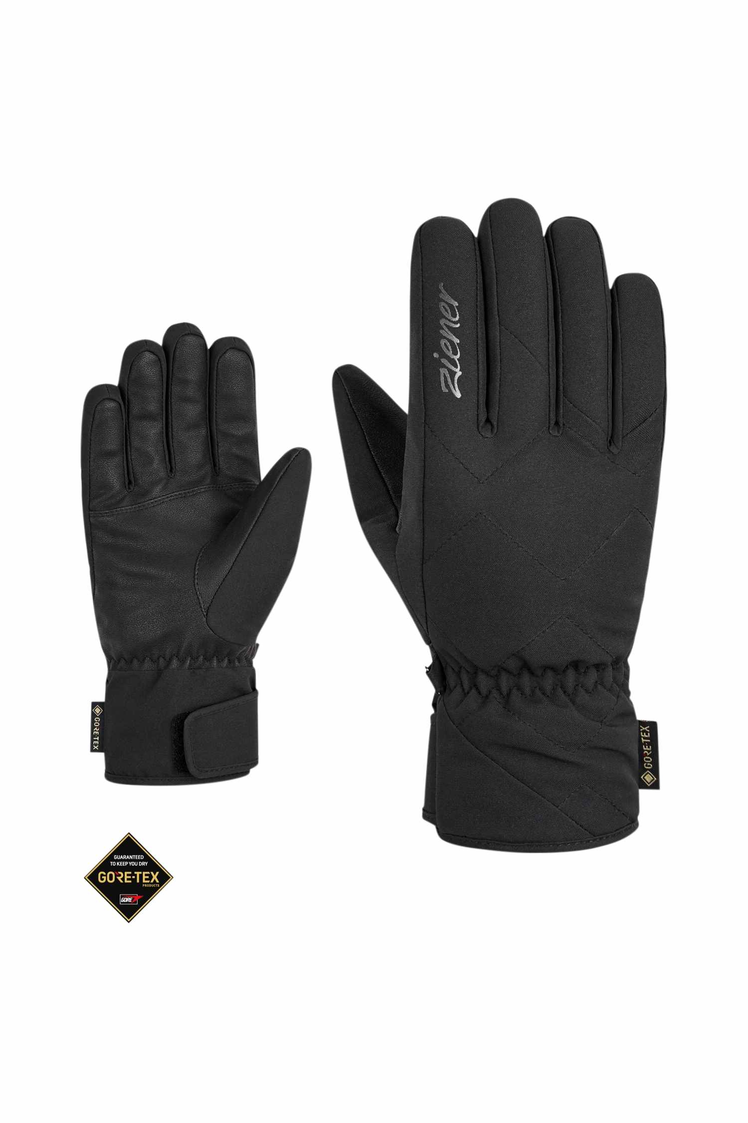 Image of ziener ODILA-Z Gore-Tex® Damen Skihandschuh Schwarz, Damen, Größe: S