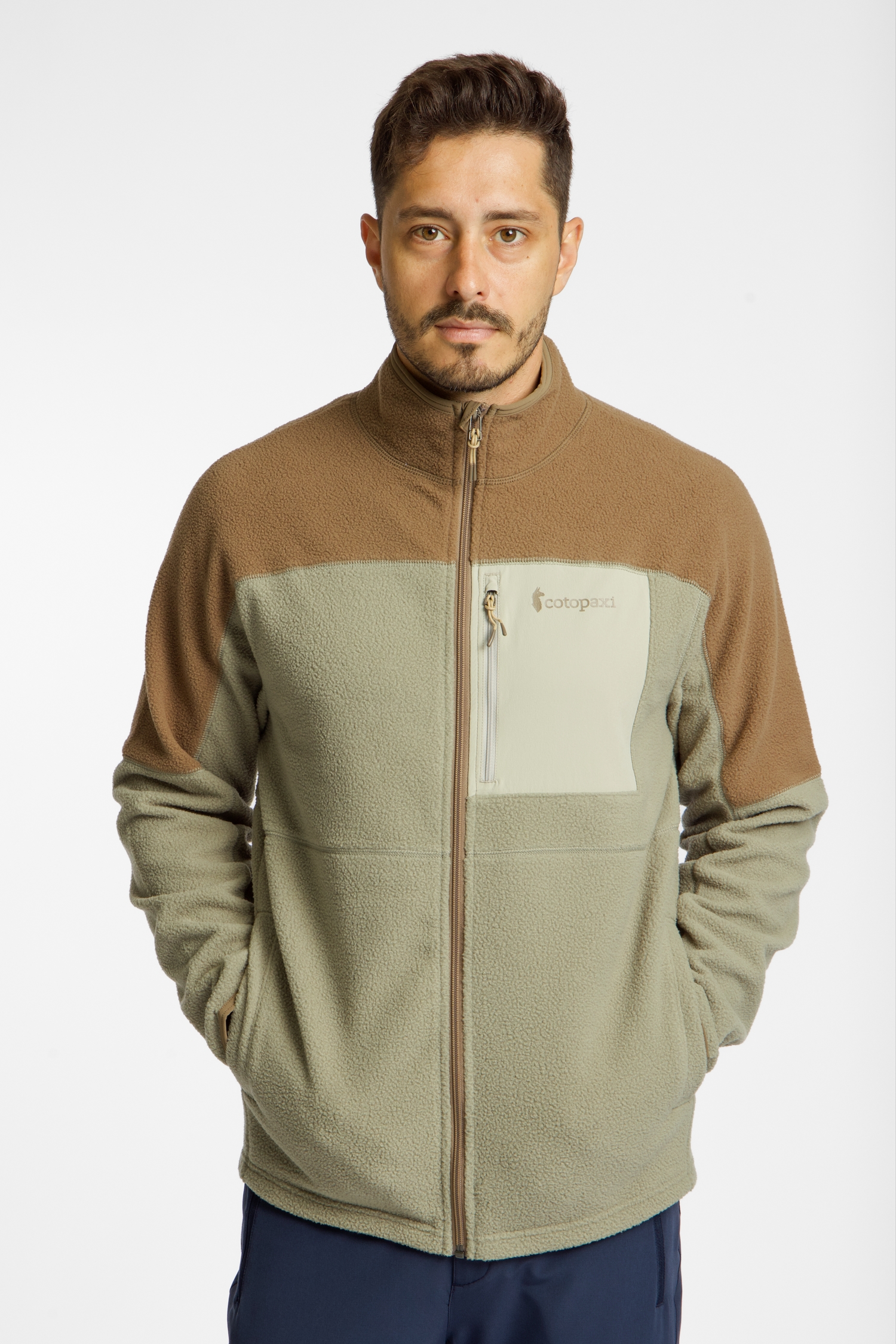 Cotopaxi Abrazo Fleece Herren Midlayer Beige, Herren, Größe: XL